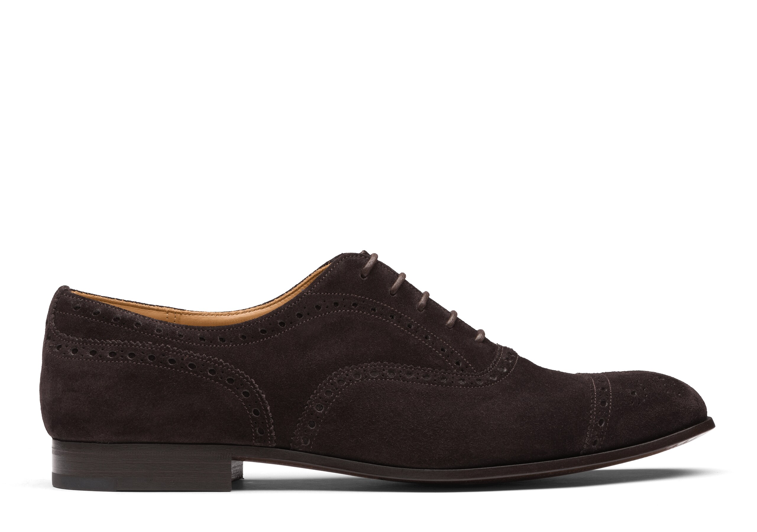Duxford Suede Oxford Brogue Brown