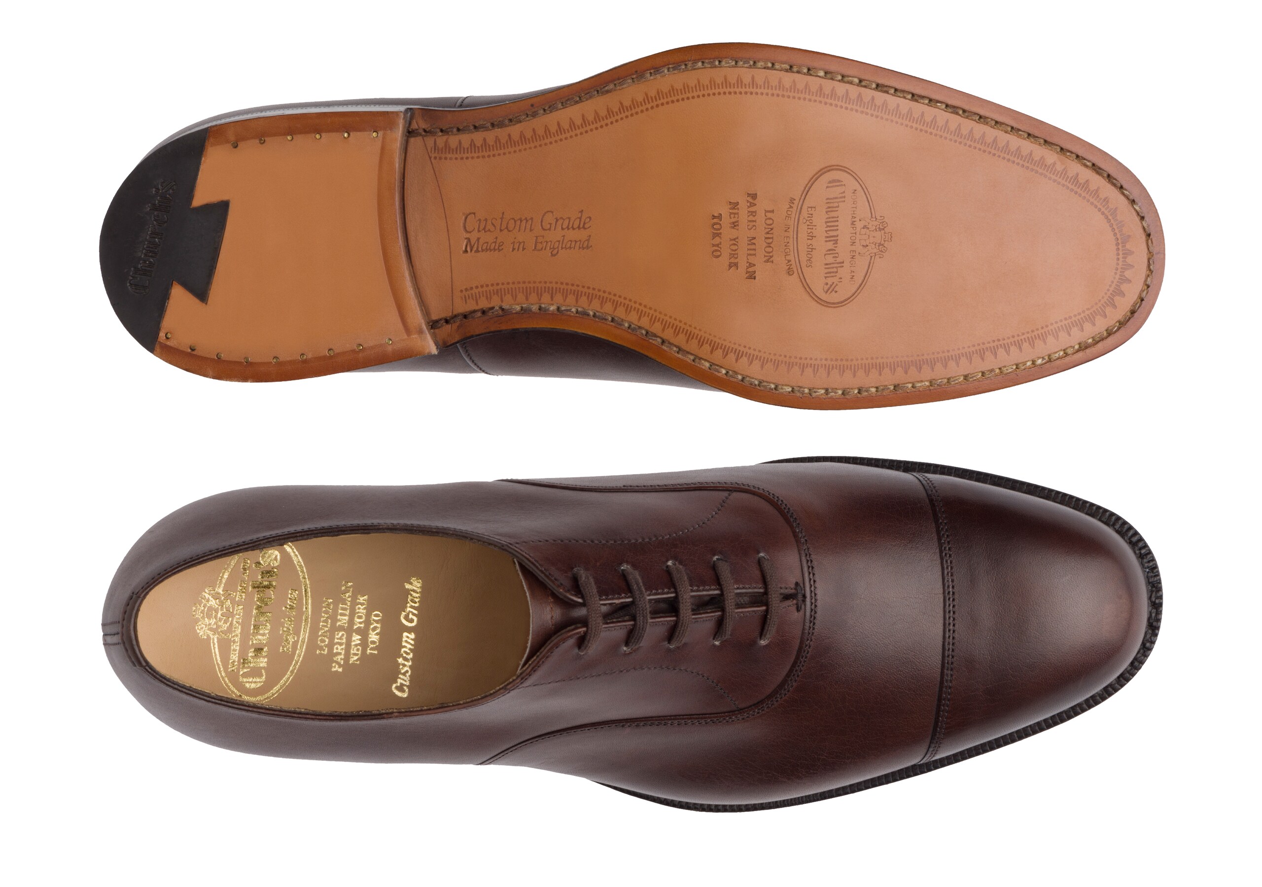 Consul^ Church's Oxford en Cuir Nevada Marron