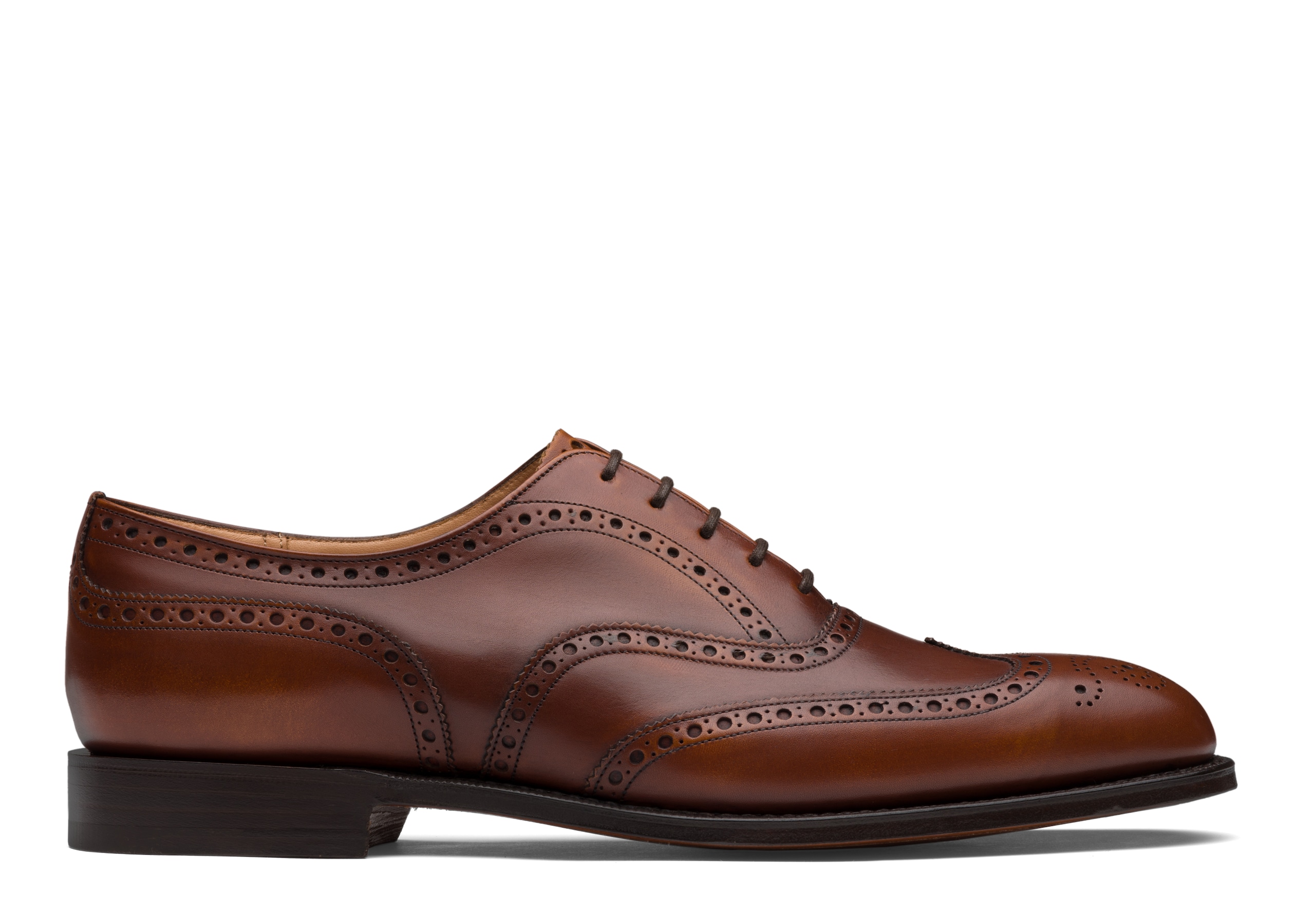 Church's - Superior Calf Leather Oxford Brogue Uomo Walnut Size 6