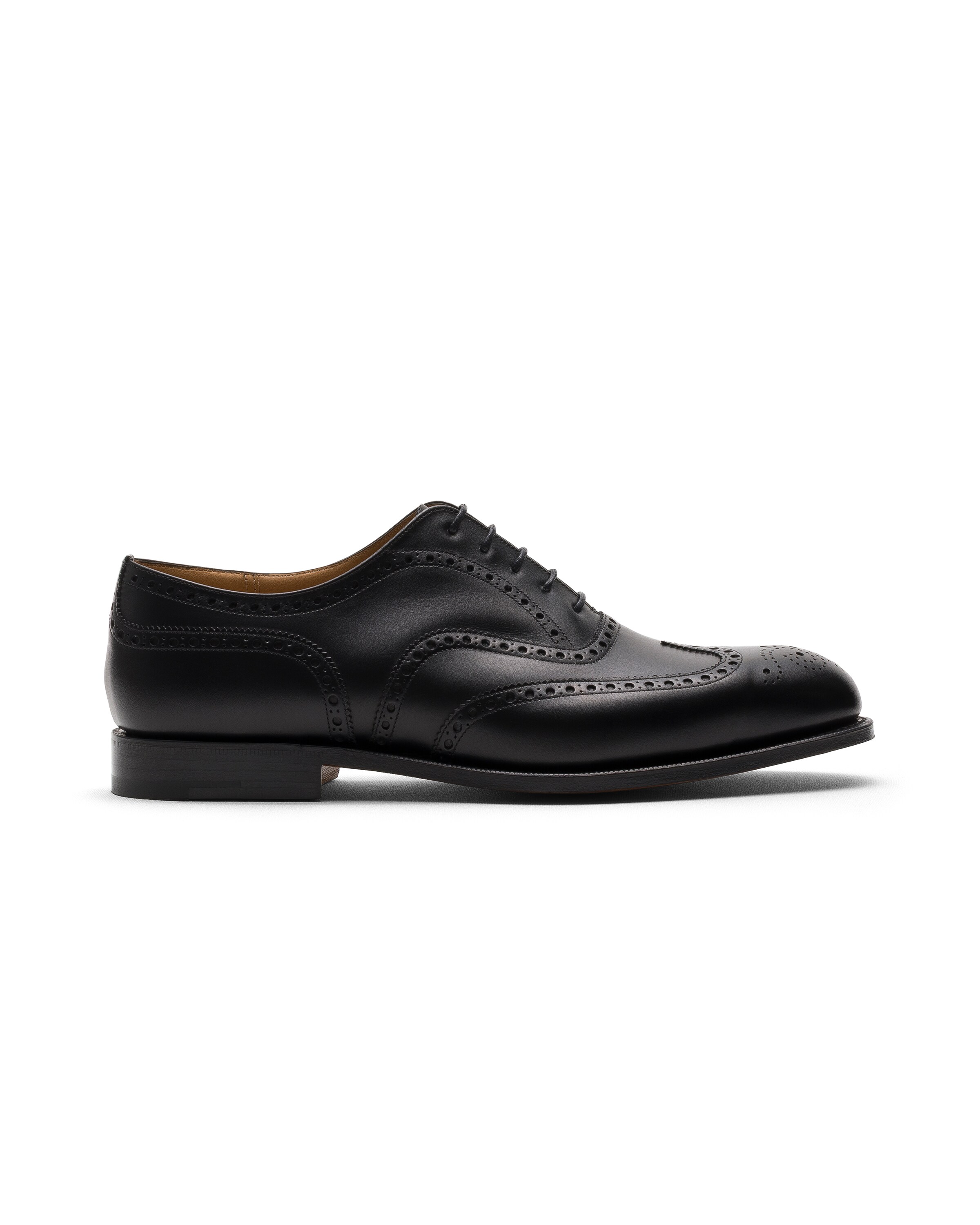 Church Calf Leather Oxford Brogue, Man, Black, Size 6,5