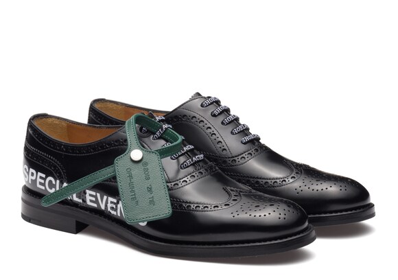 Church's Burwood 3 o.w. Richelieu Oxford en Cuir Glacé Noir
