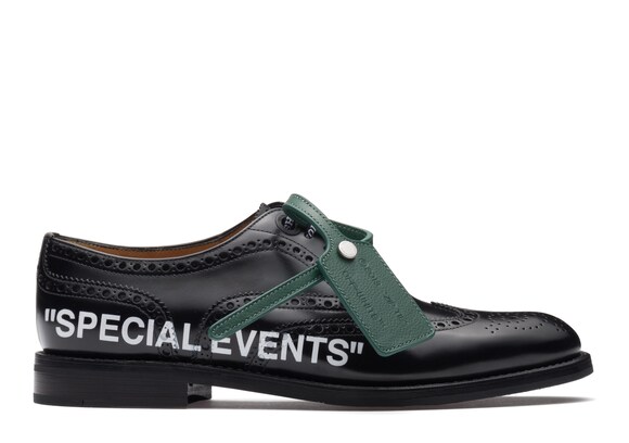 Church's Burwood 3 o.w. Richelieu Oxford en Cuir Glacé Noir