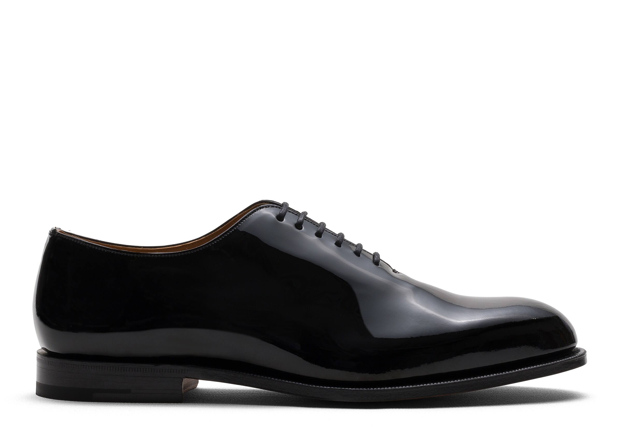 Church Patent Leather Whole Cut Oxford, Man, Black, Size 5,5