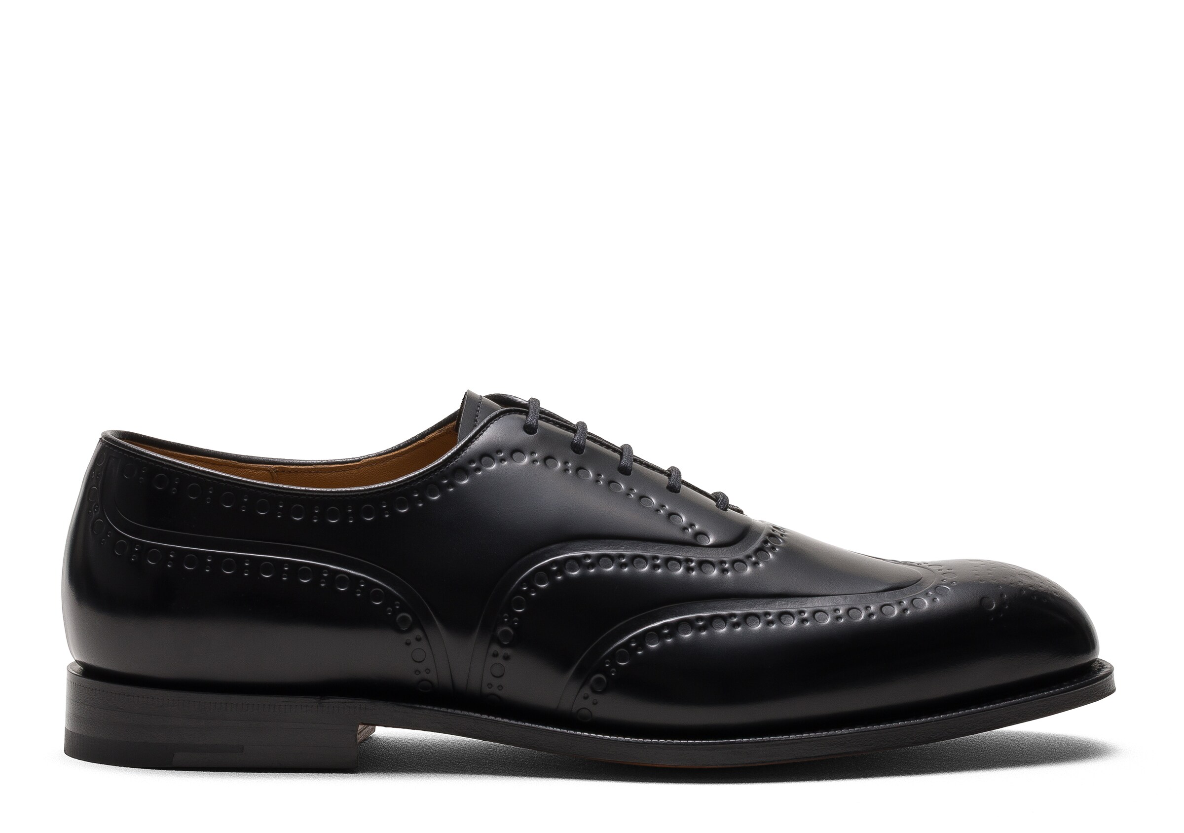 Church Polished Binder Oxford Brogue, Man, Black, Size 8,5