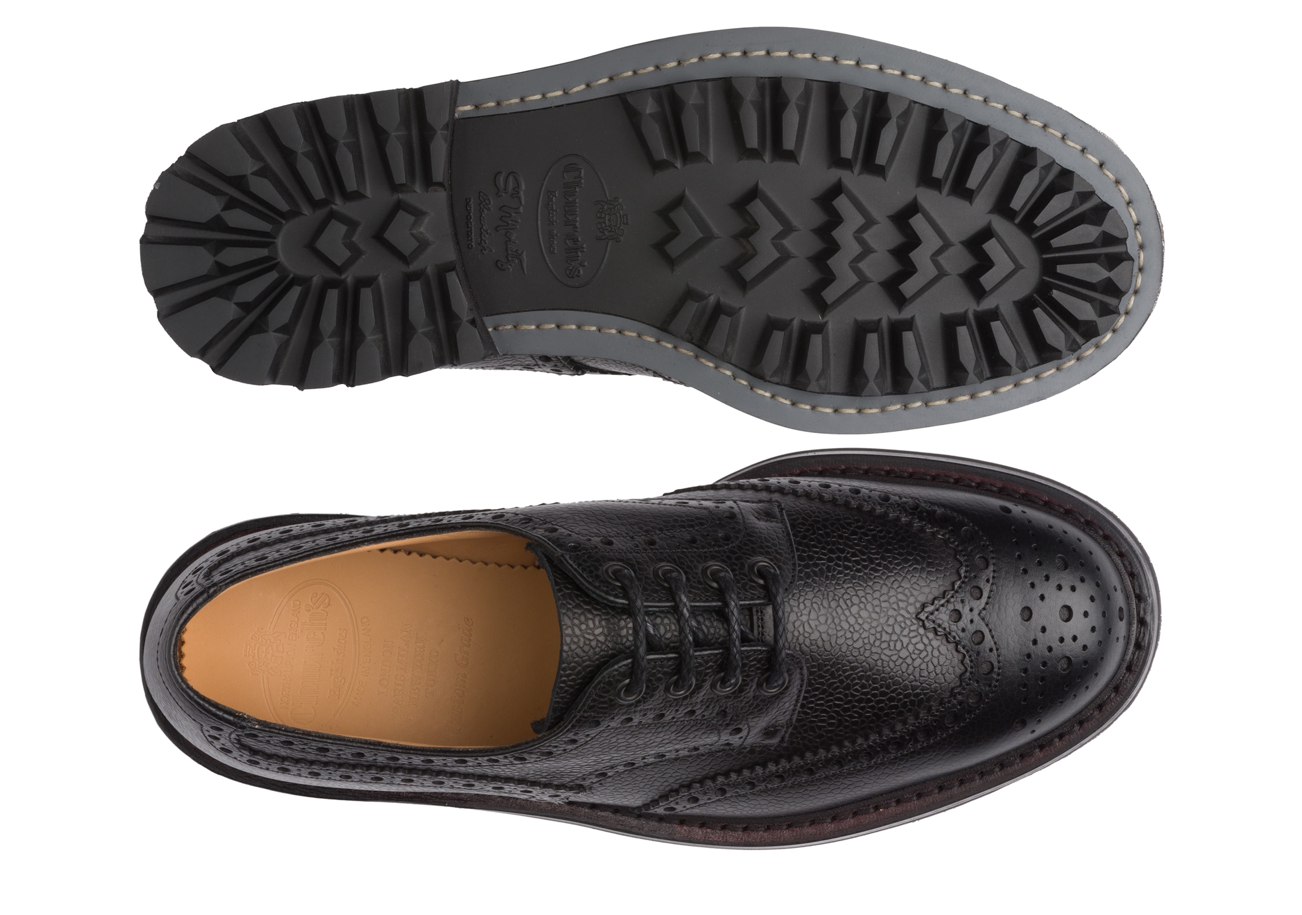 Mc pherson lw Church's Richelieu Derby Grain Highland Noir