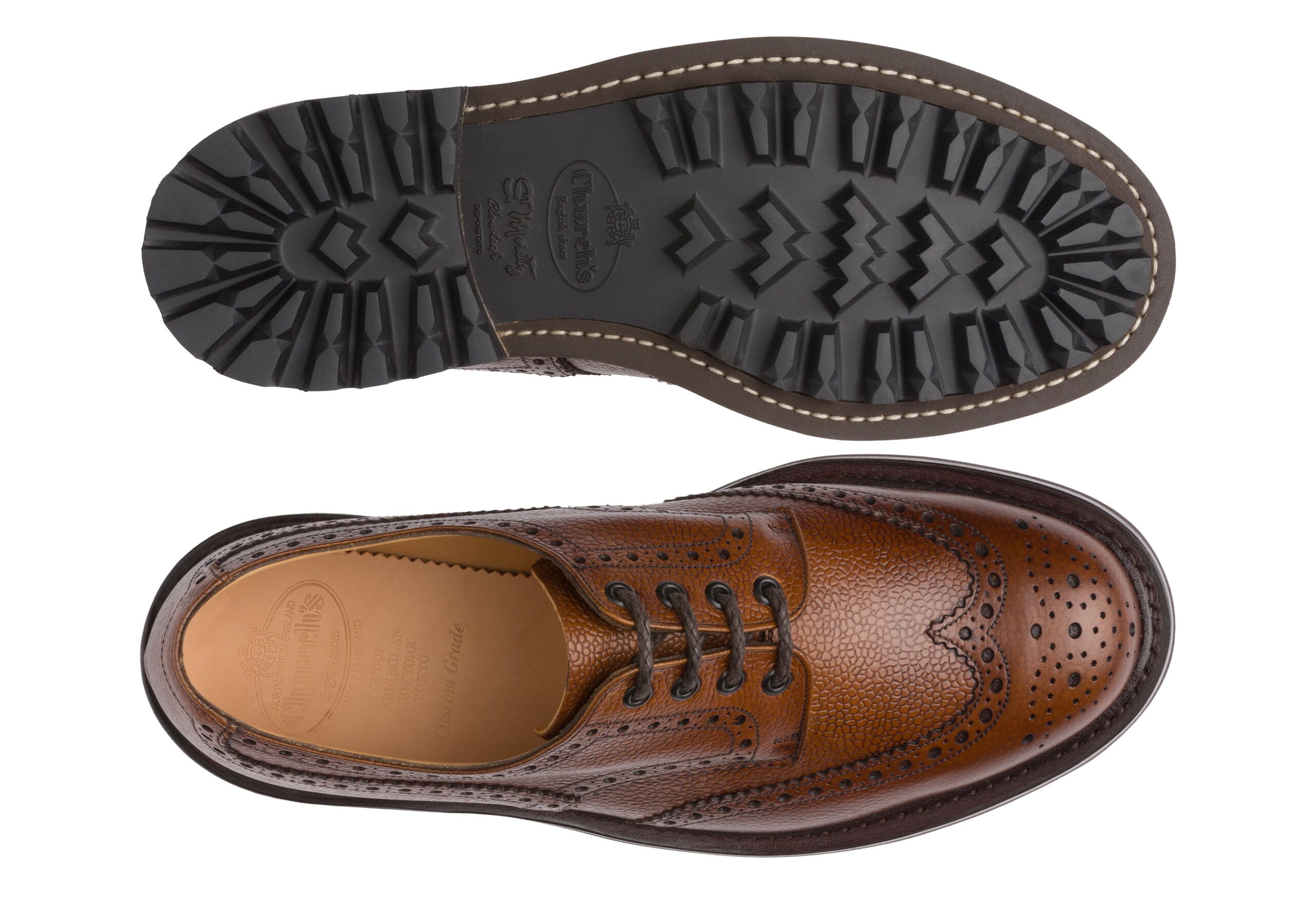 Mc pherson lw Church's Highland Grain Derby Brogue Brown