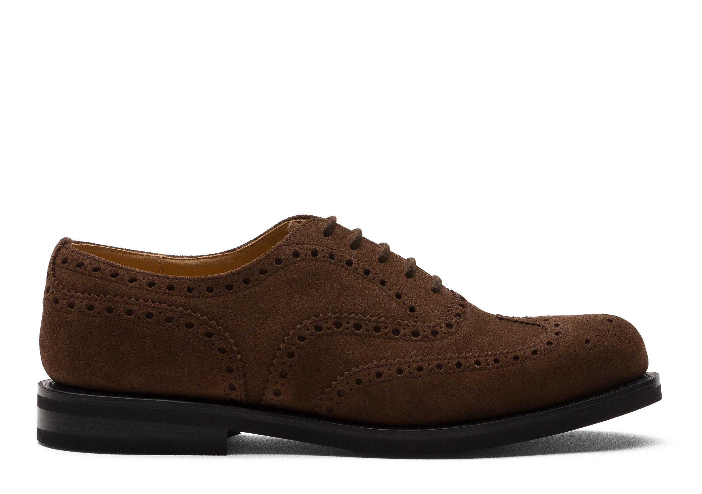 Church Castoro Suede Oxford Brogue, Man, Sigar, Size 9,5