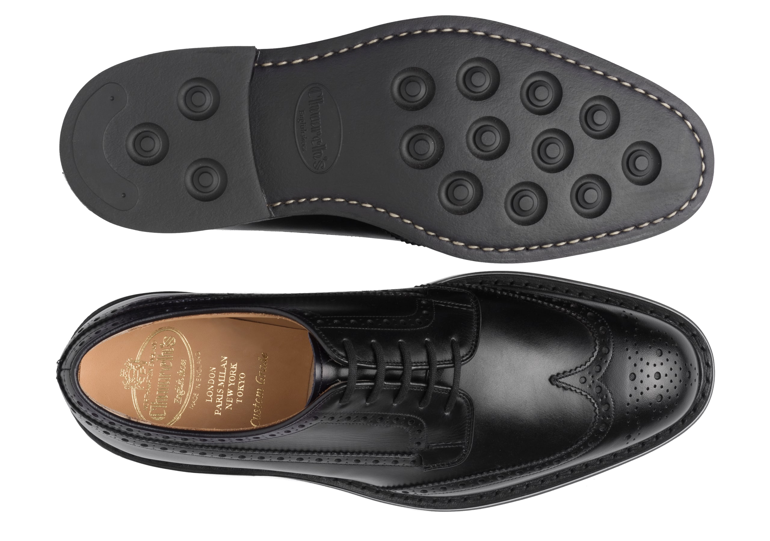 Grafton r lw Church's Richelieu Derby En Cuir De Veau Noir