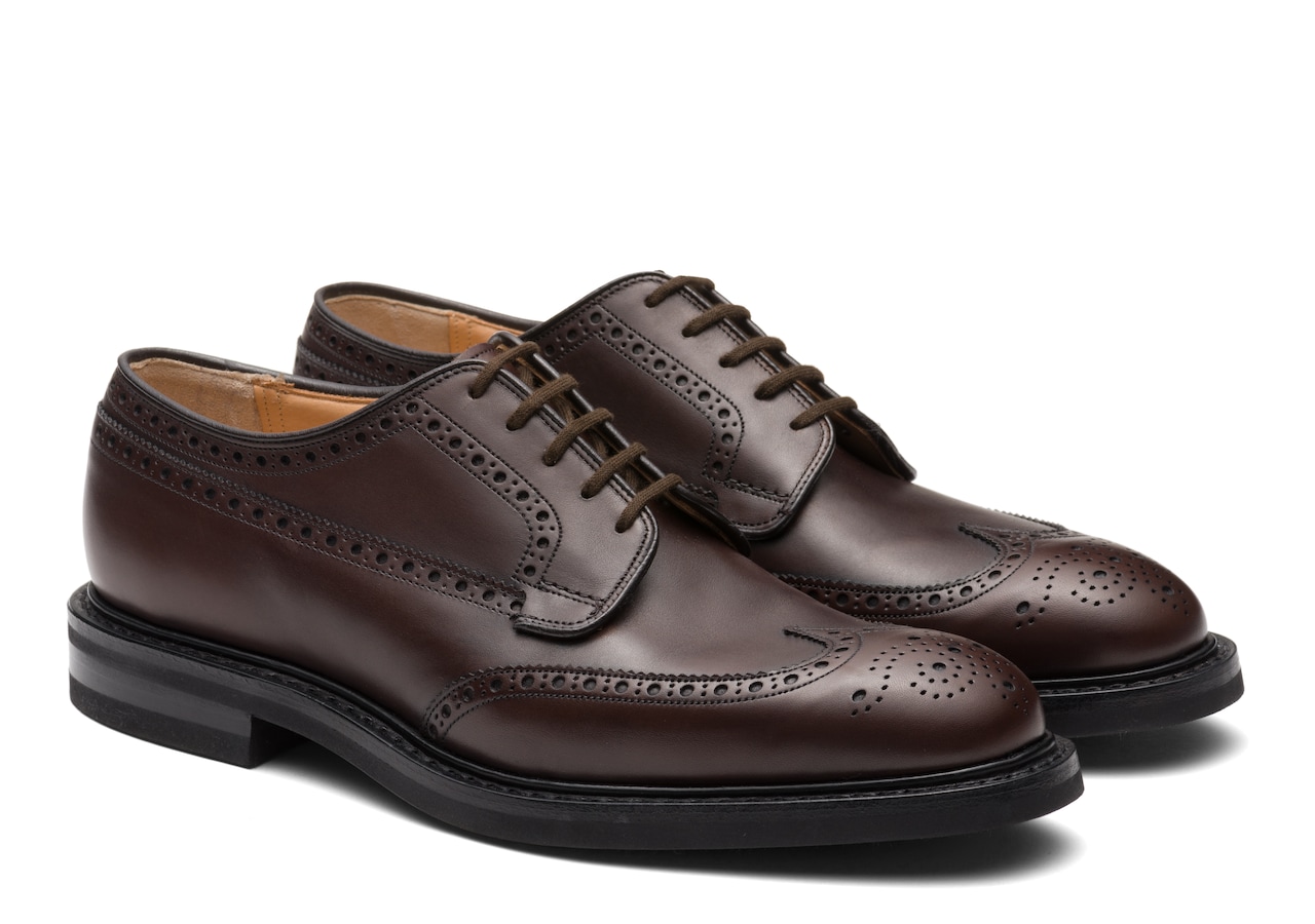 Men's Nevada Leather Derby Brogue Brown | Church's