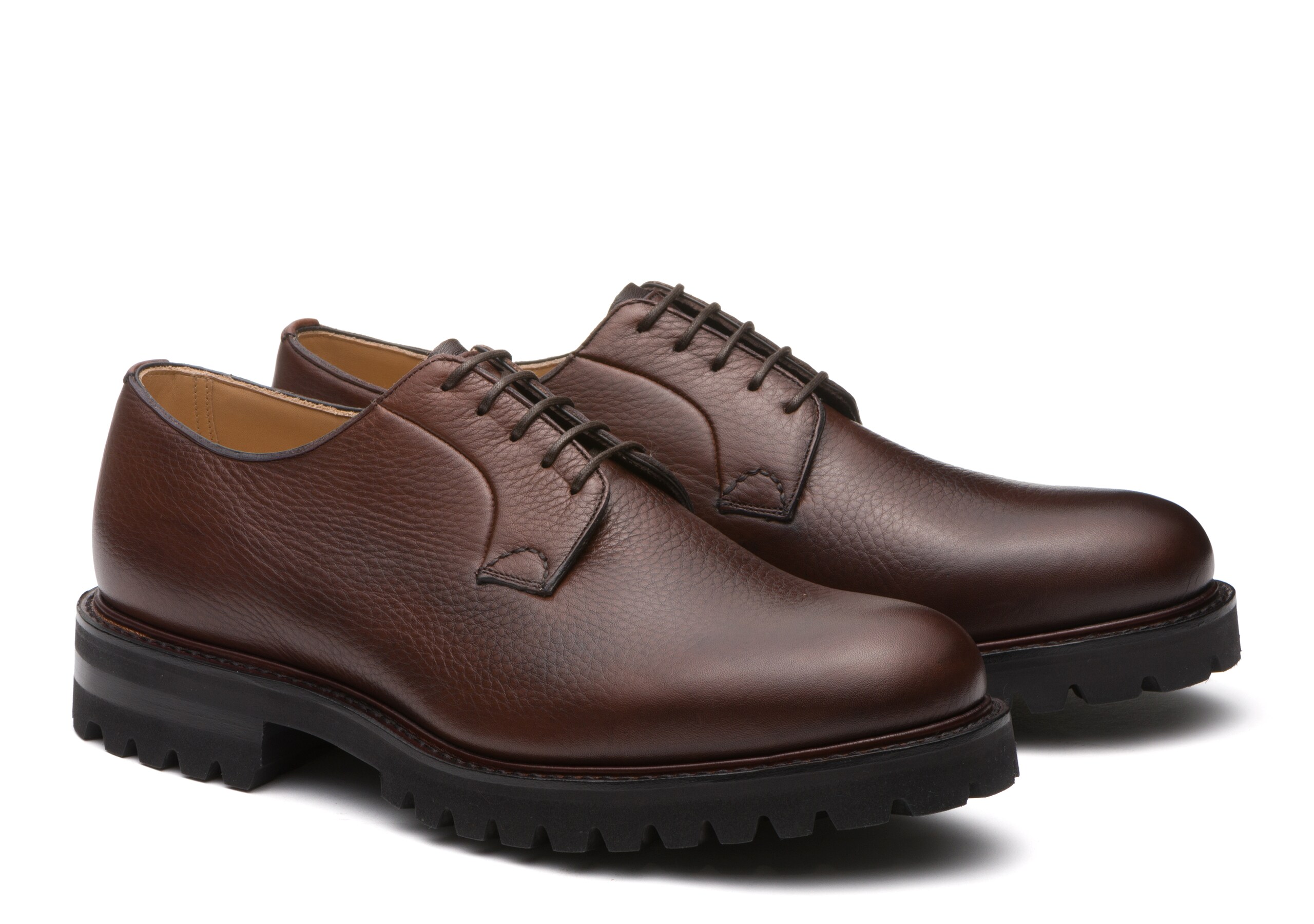 Louis Vuitton Brown Calf Leather Lace Up Derby Oxford Shoes with