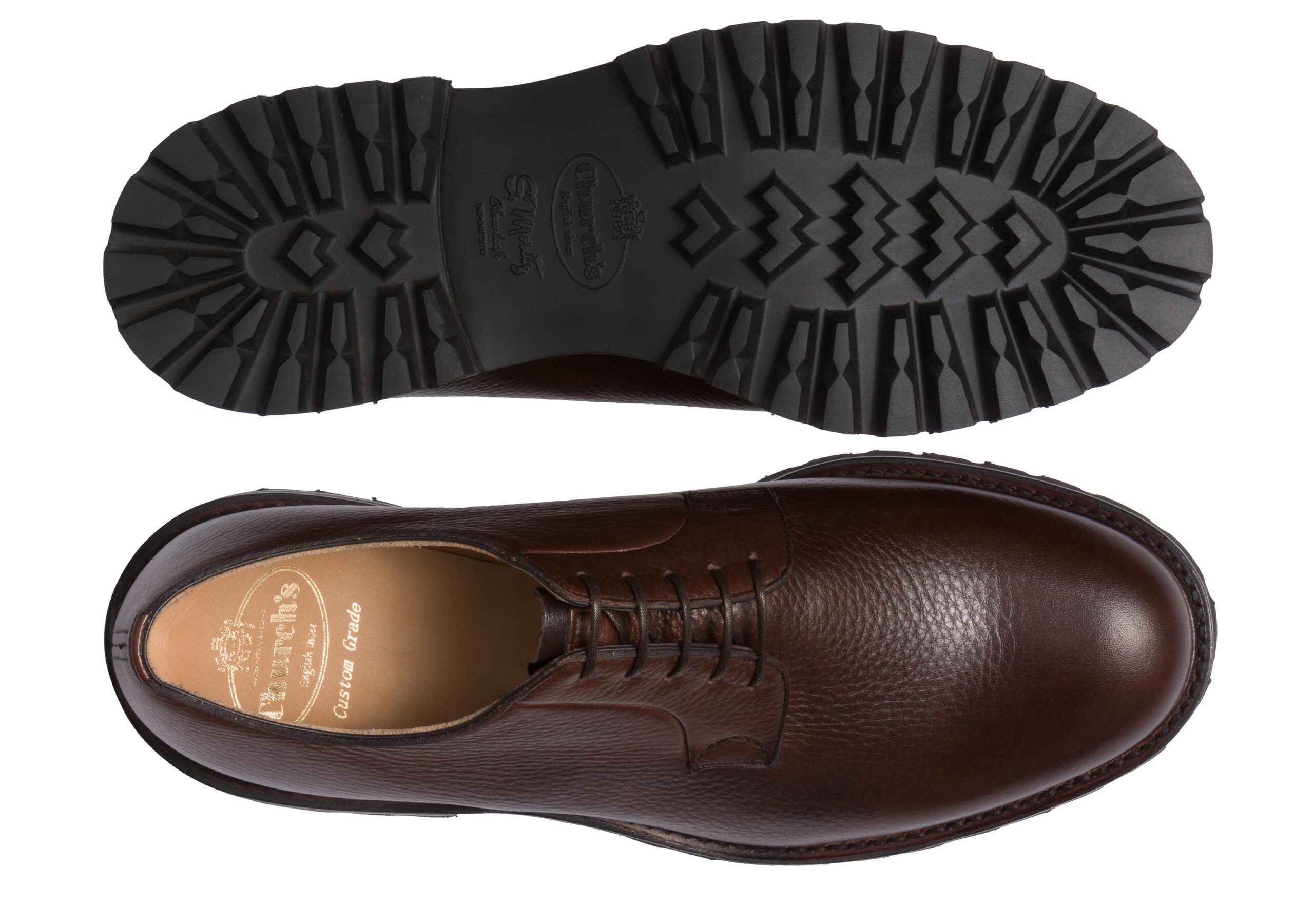 Shannon  t Church's Soft Grain Calf Leather Derby Brown