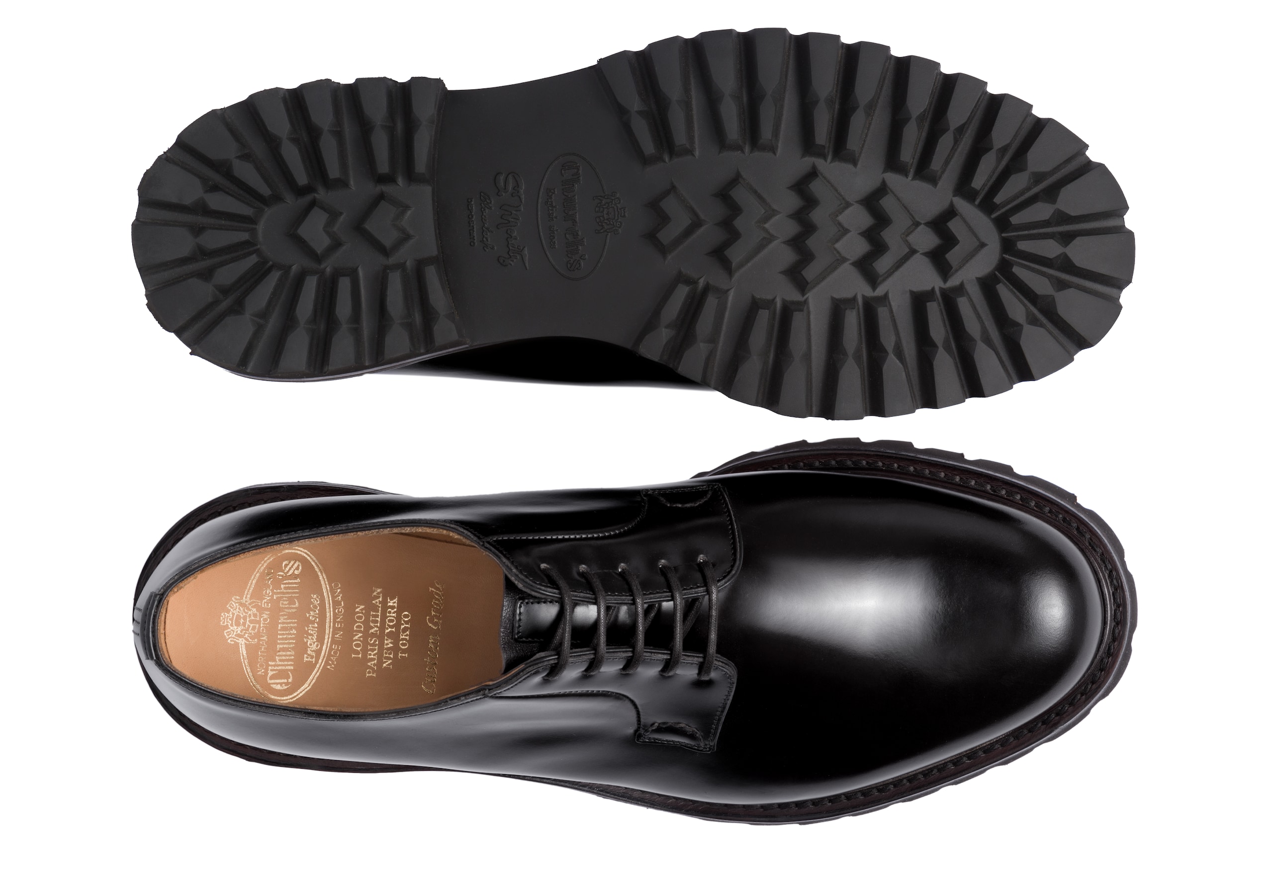 Shannon  t Church's Polished Binder Lace-Up Derby Black