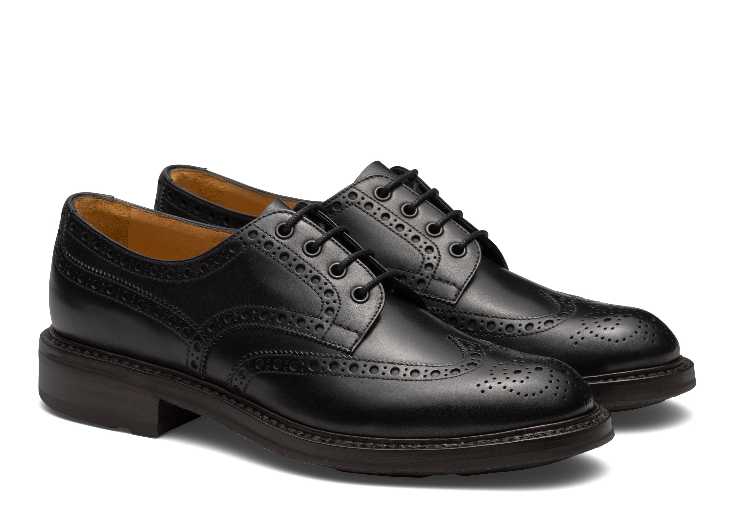 Men's Prestige Calf Leather Derby Brogue Black | Church's