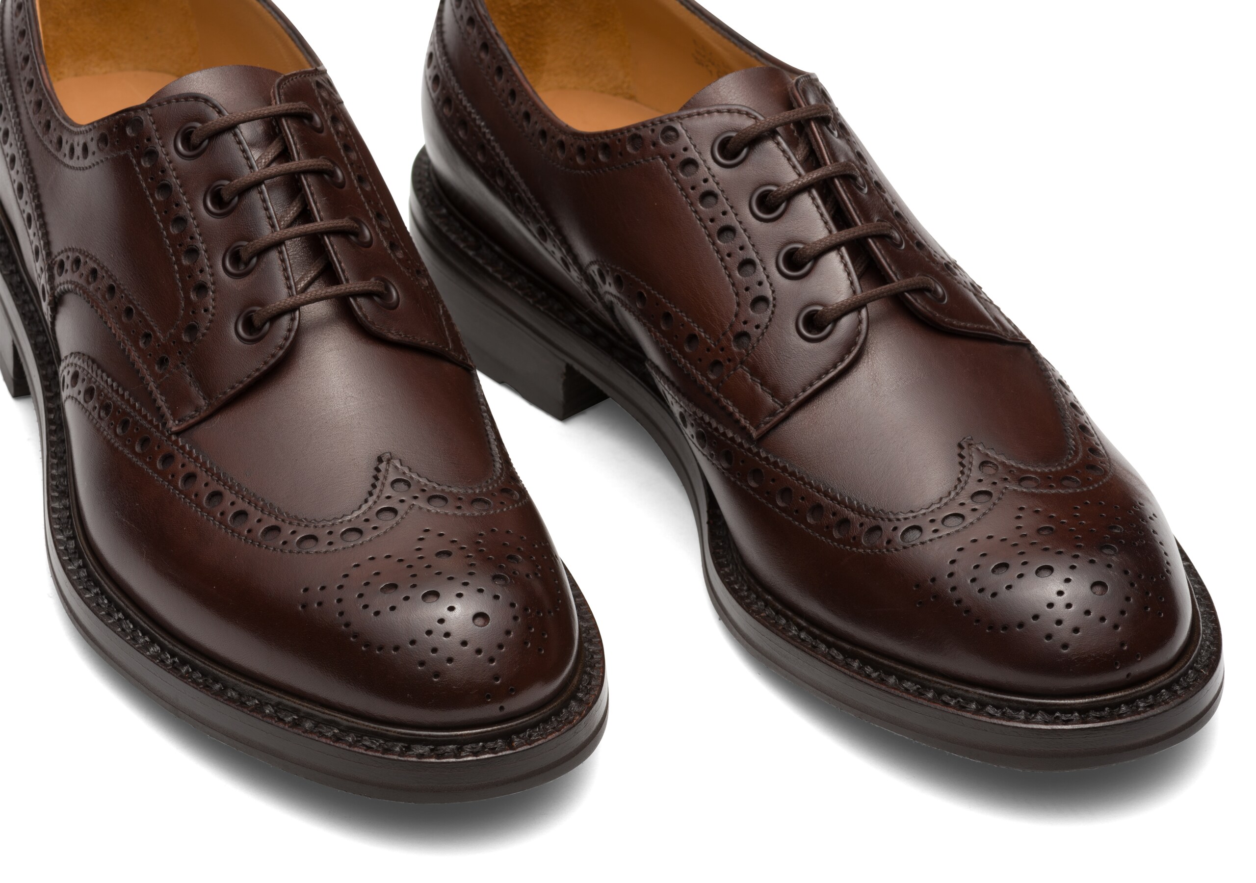 Horsham Church's Prestige Calf Leather Derby Brogue Brown