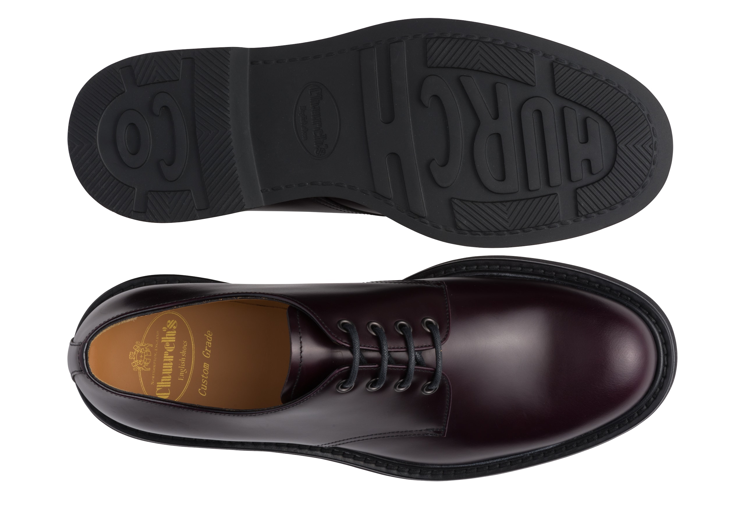 Lymm Church's Derby en cuir de veau Rois Rouge