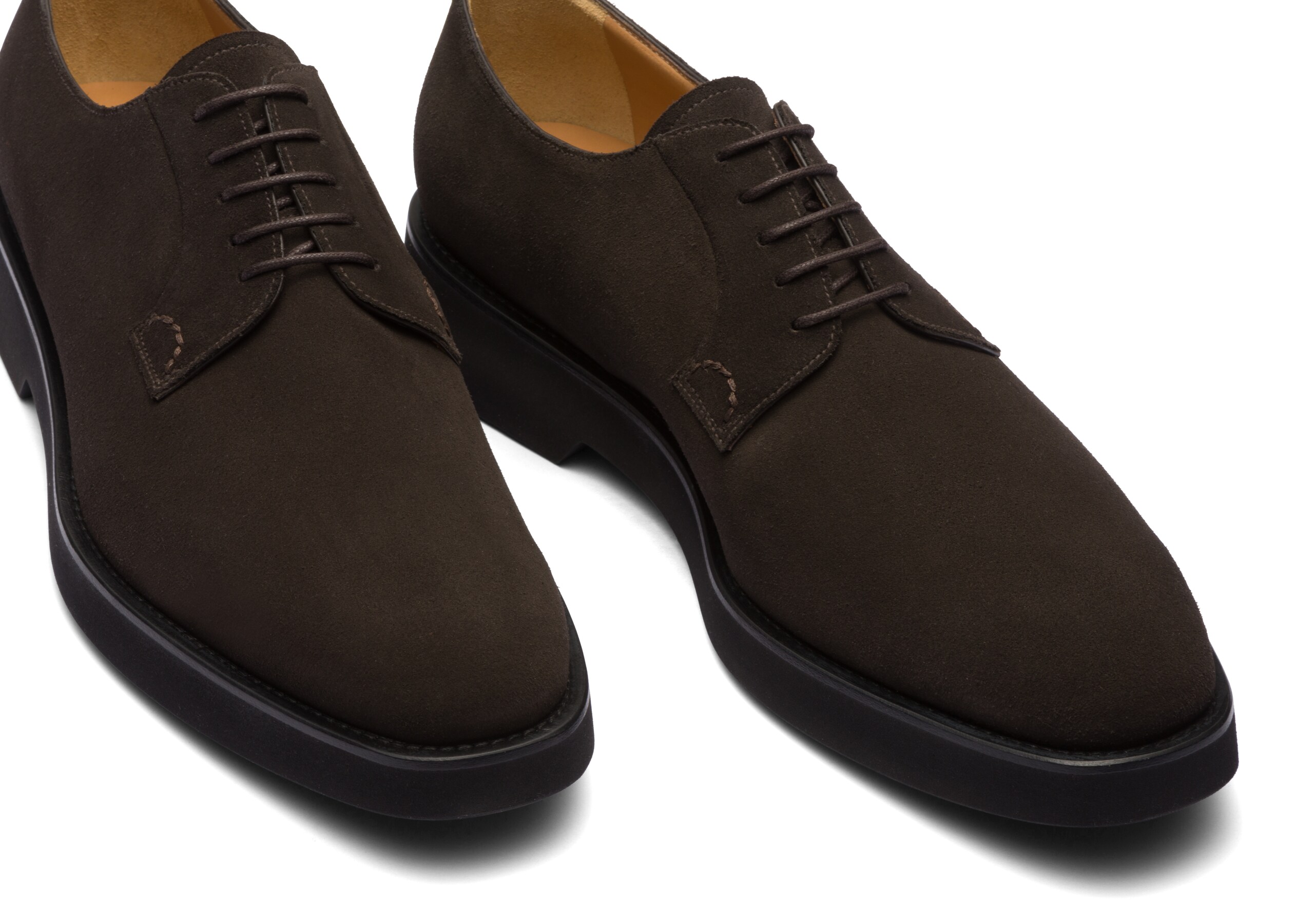 Stratton l Church's Derby en veau velours doux Marron