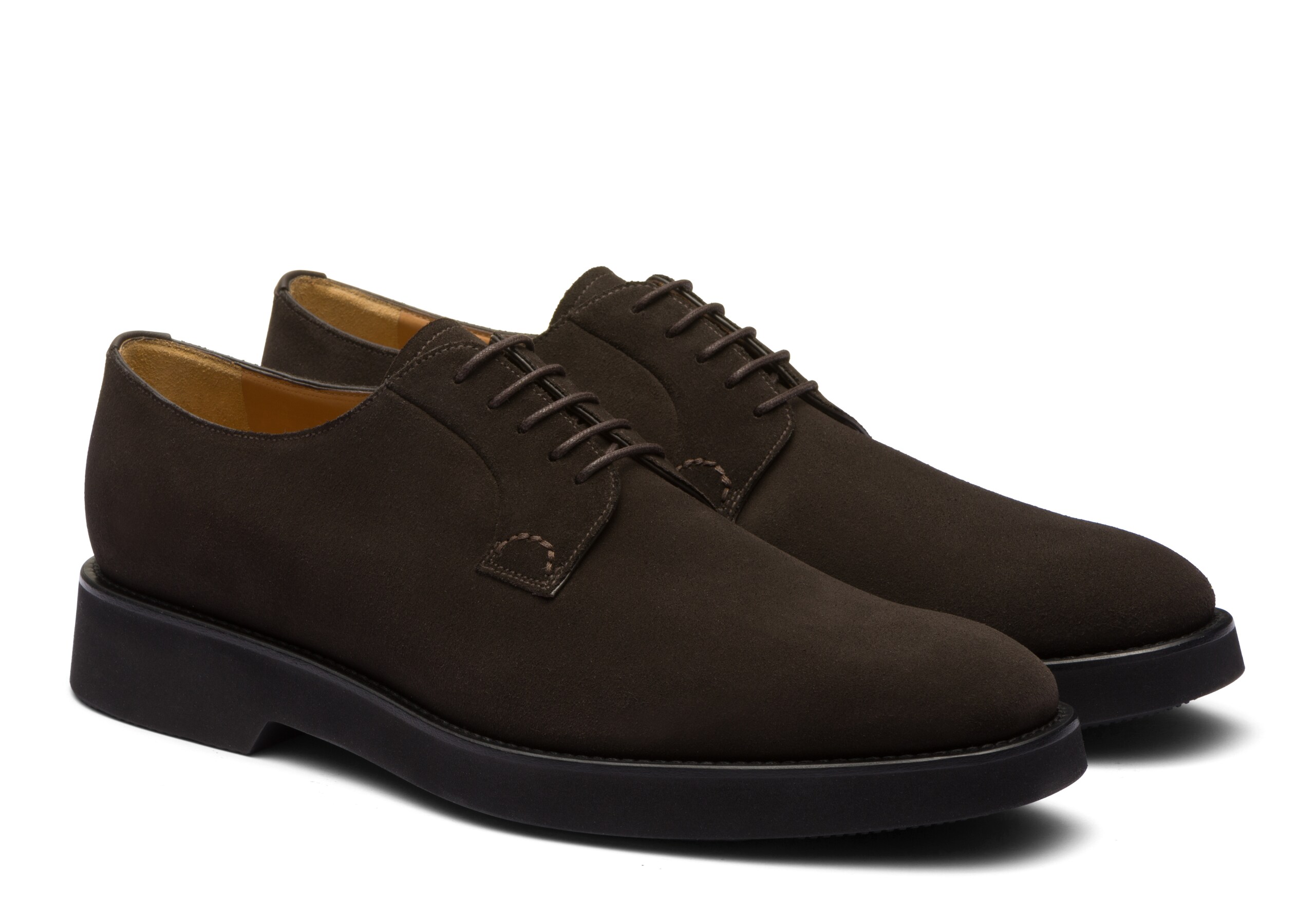 Stratton l Church's Derby en veau velours doux Marron