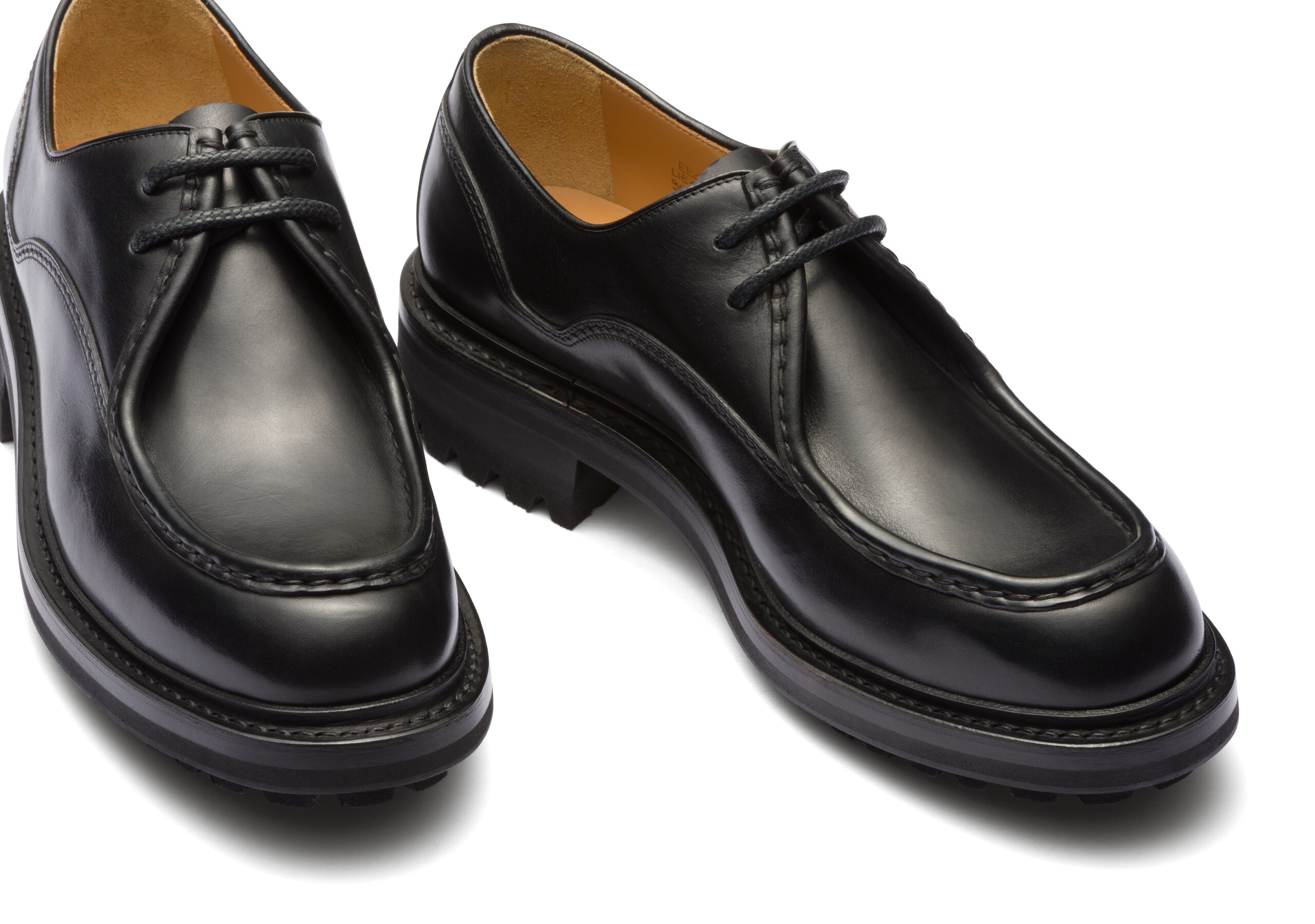 Lymington Church's Burnished Monteria Leather Lace Up Black