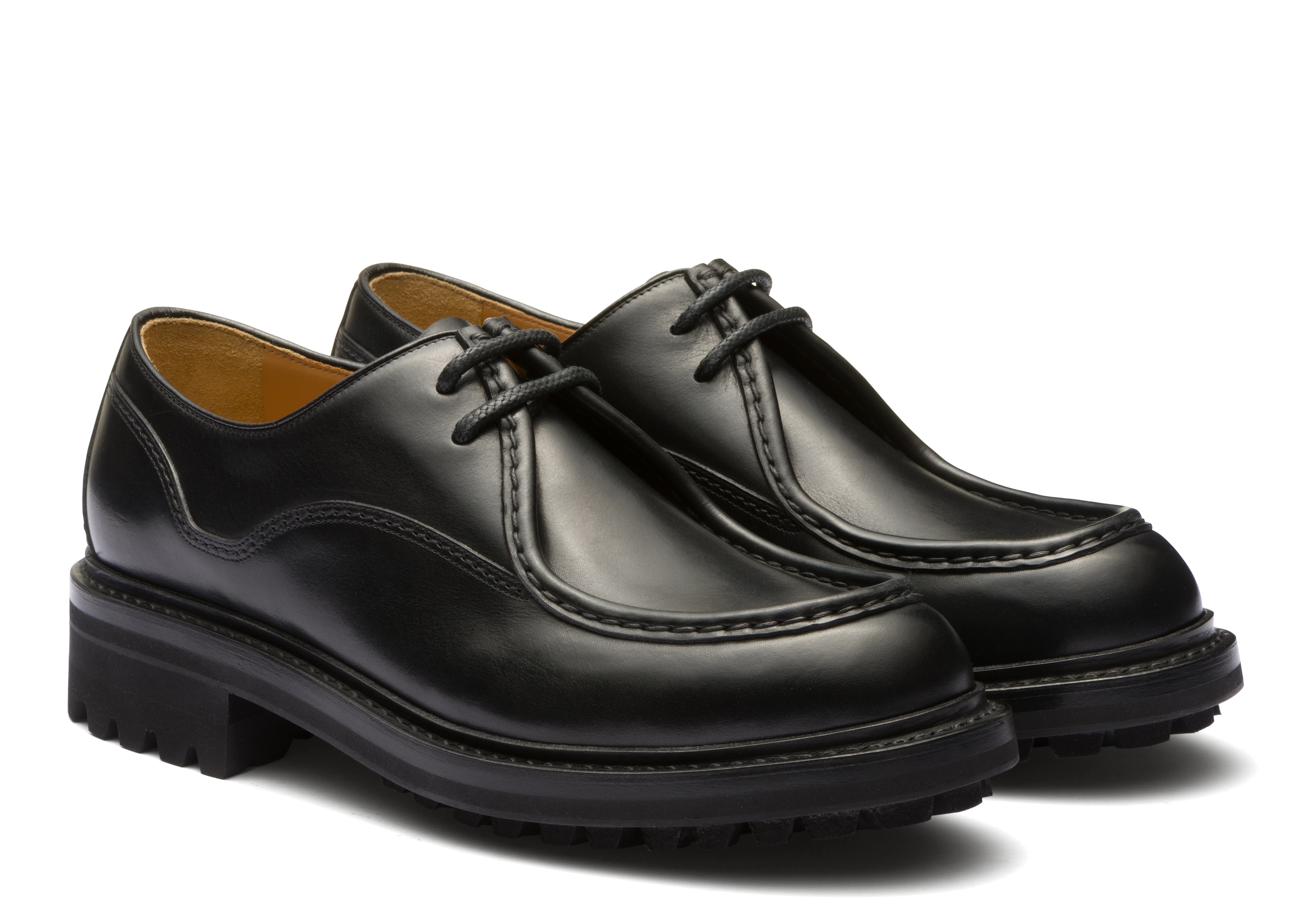 Lymington Church's Burnished Monteria Leather Lace Up Black