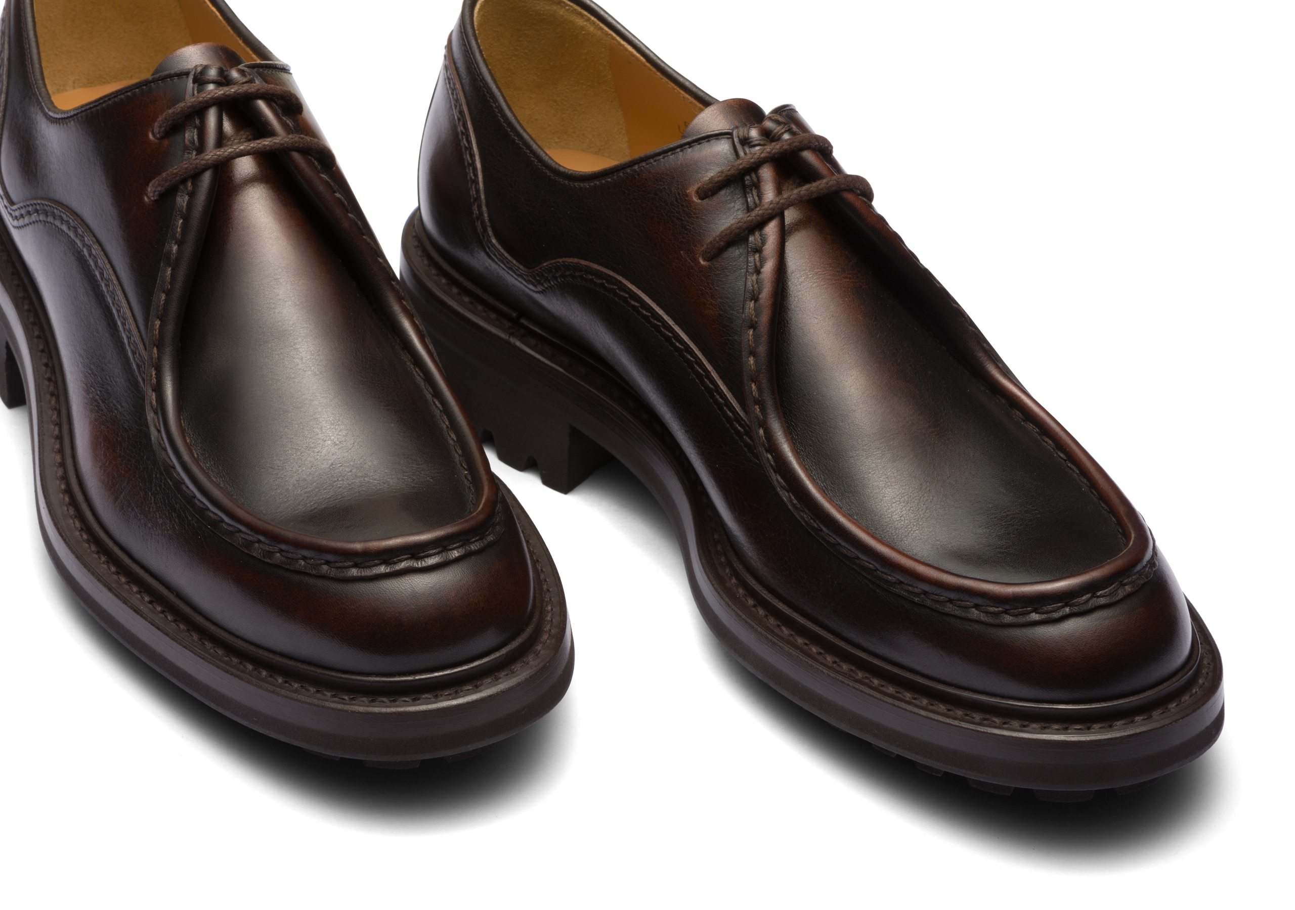Lymington Church's Burnished Monteria Leather Lace Up Brown