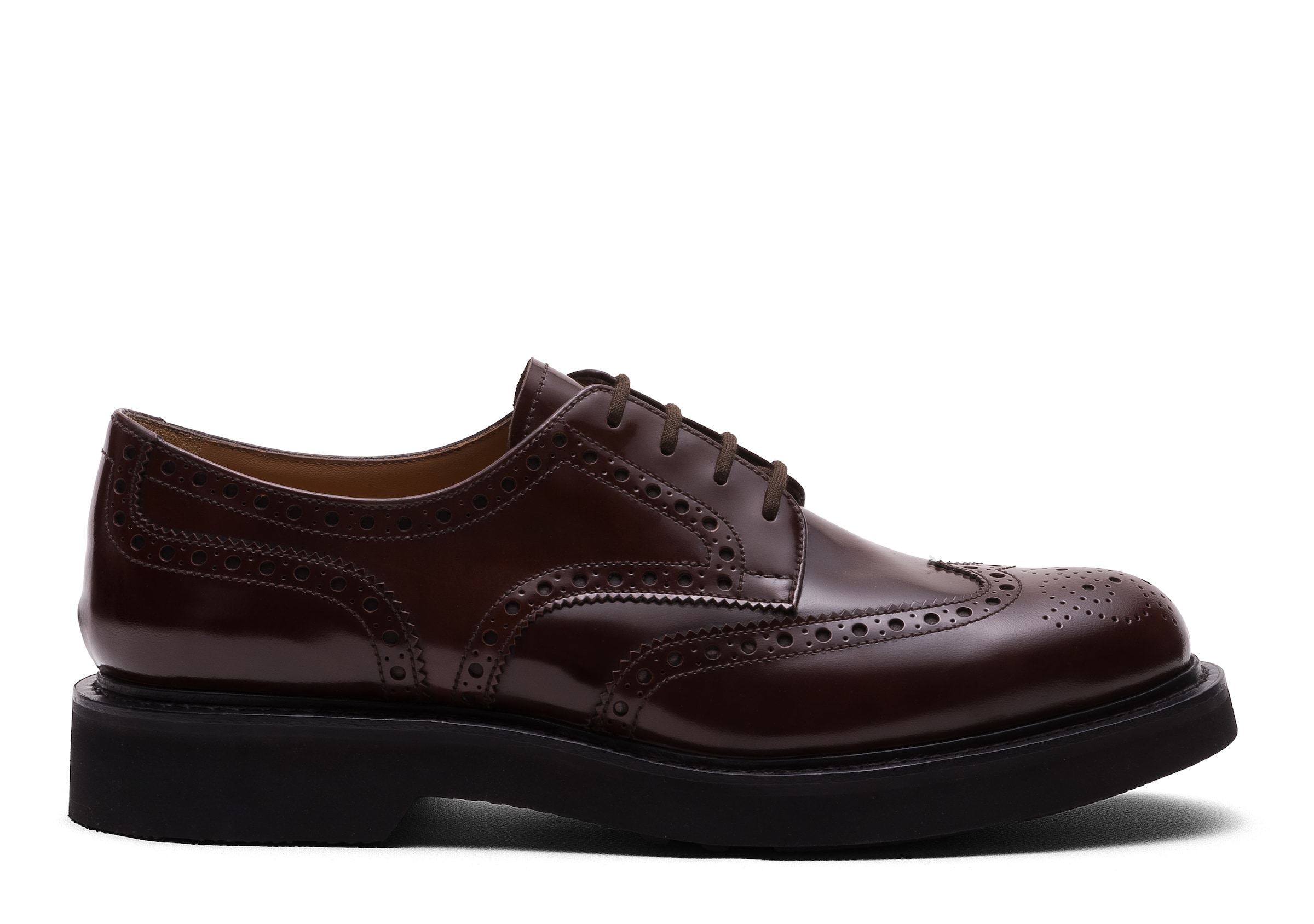 Church Polished Fumè Derby, Man, Tabac, Size 11