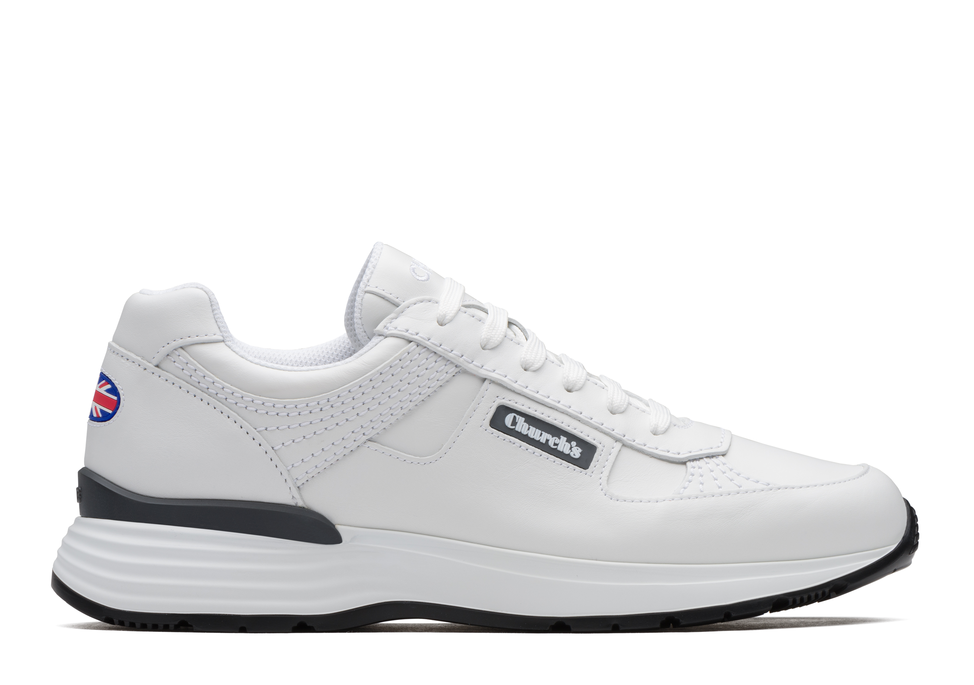 Ch873 Sneaker Rétro in Pelle di Vitello Plume Bianco | Church's