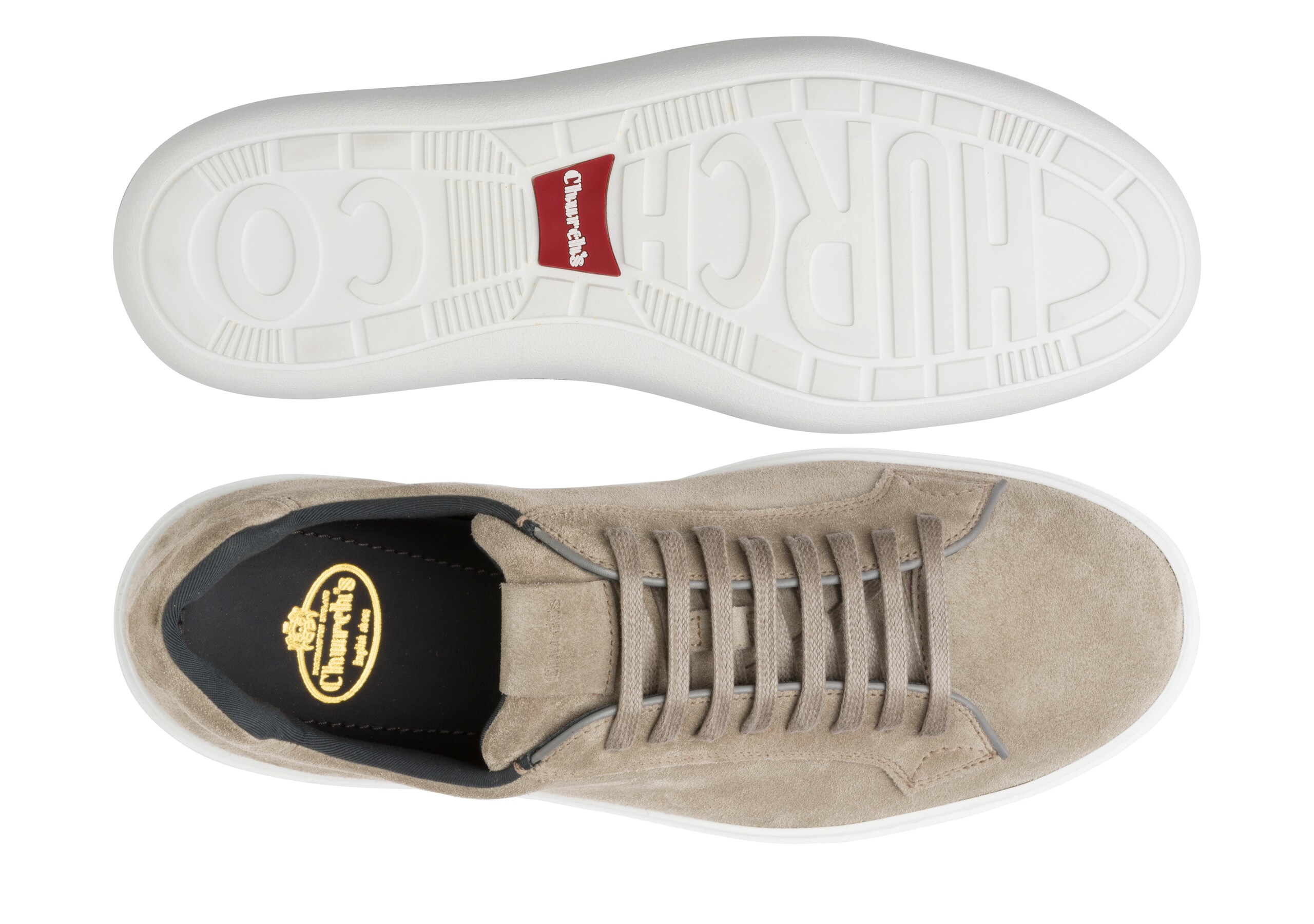 Boland Church's Sneaker Classica in Pelle Scamosciata Grigio