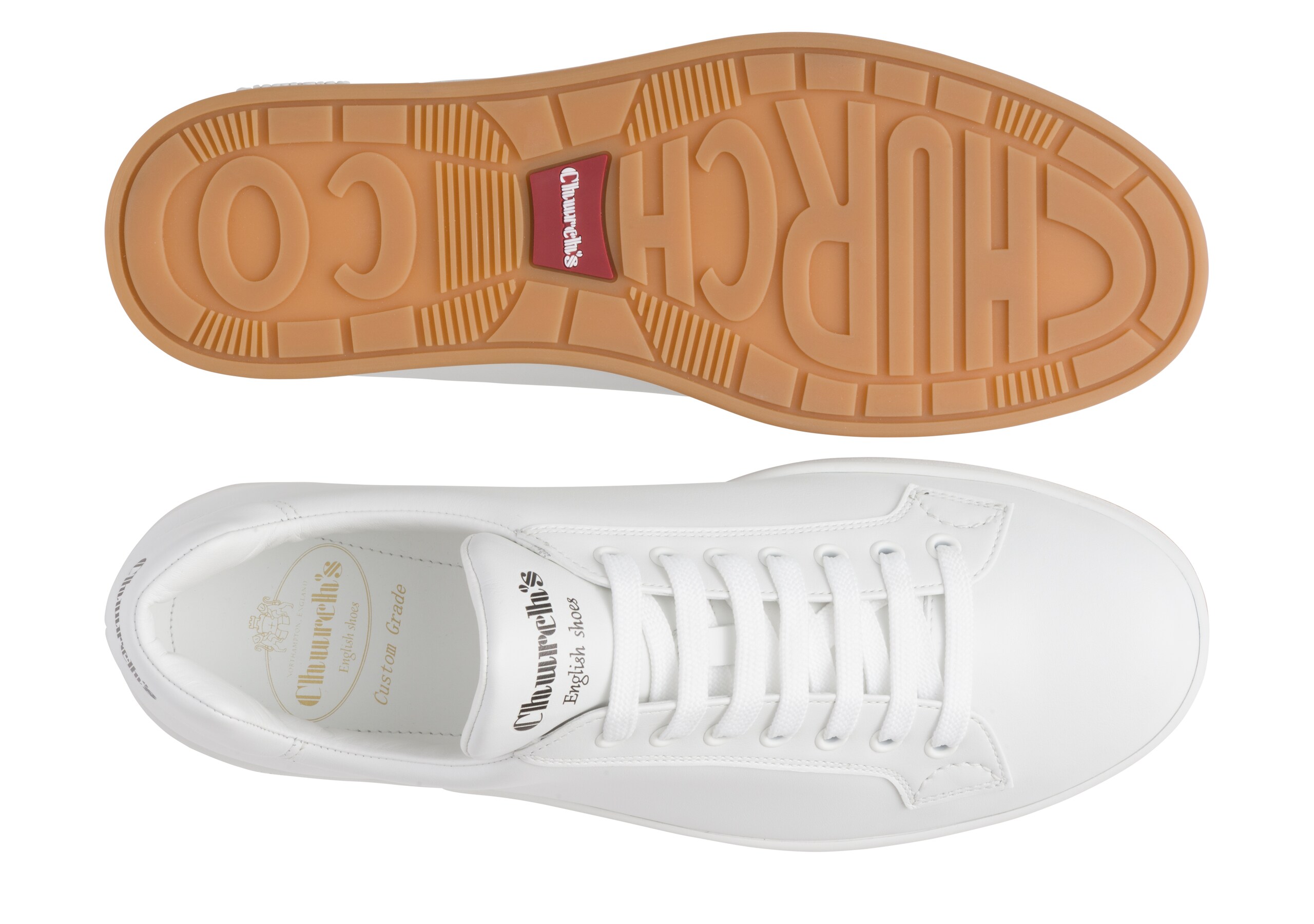 Ludlow Church's Soft Calf Leather Sneaker White