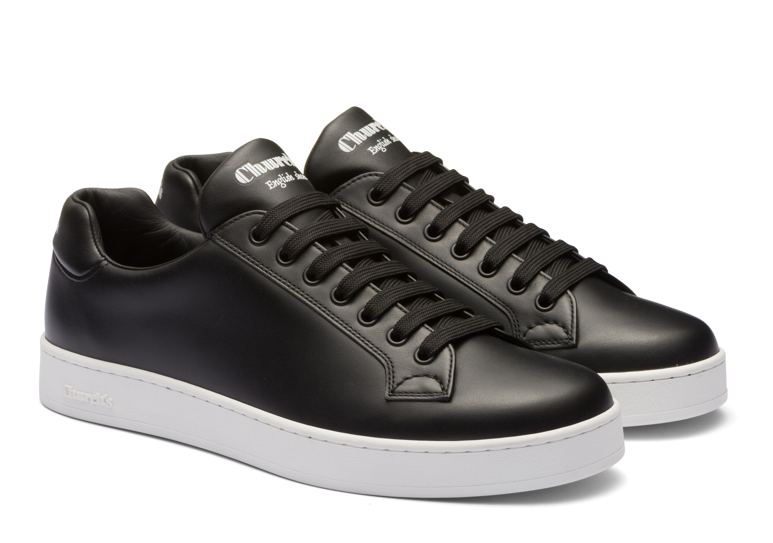 Ludlow Church's Basket en cuir de veau doux Noir