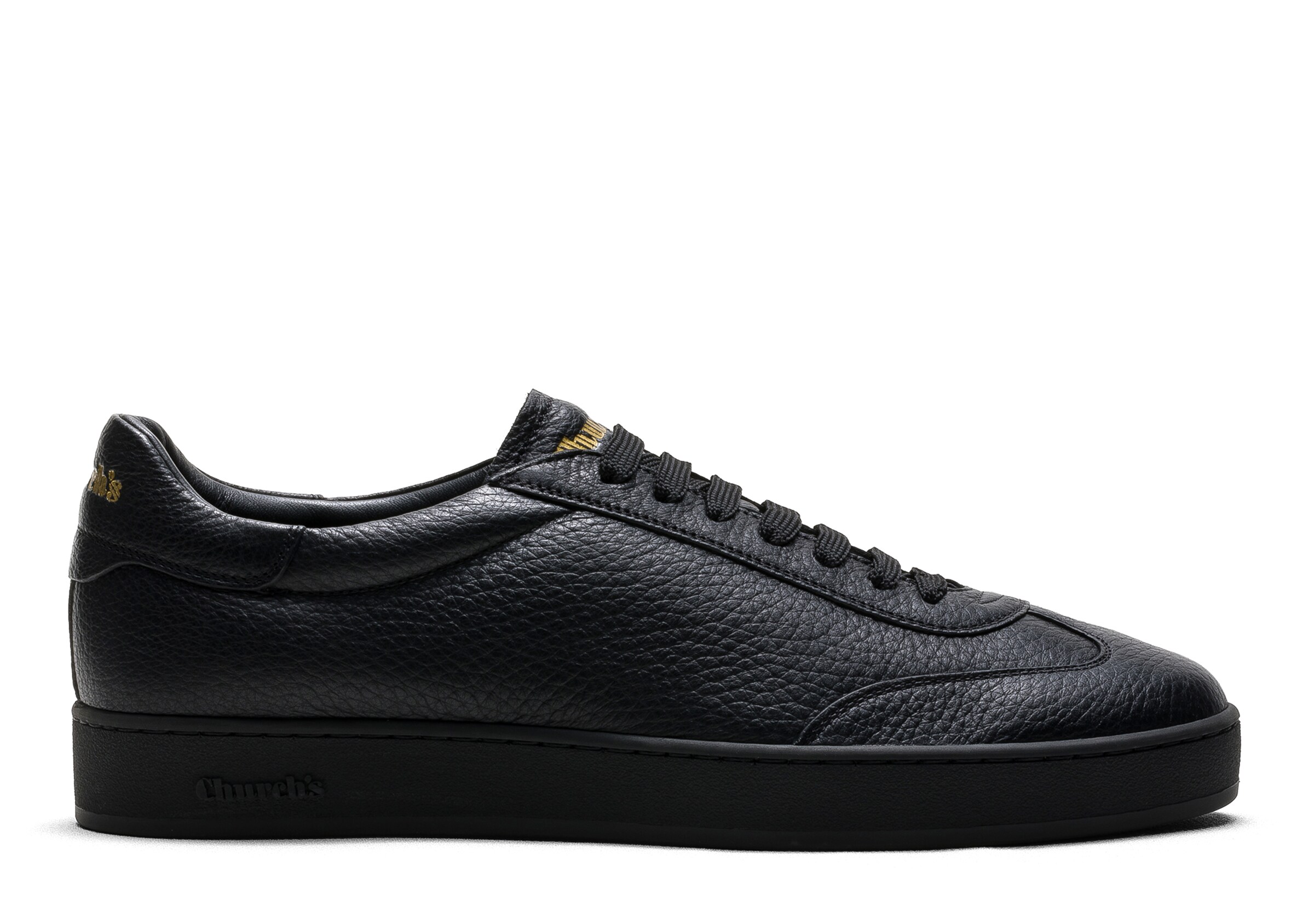 Church Deerskin Sneaker, Man, Black, Size 9