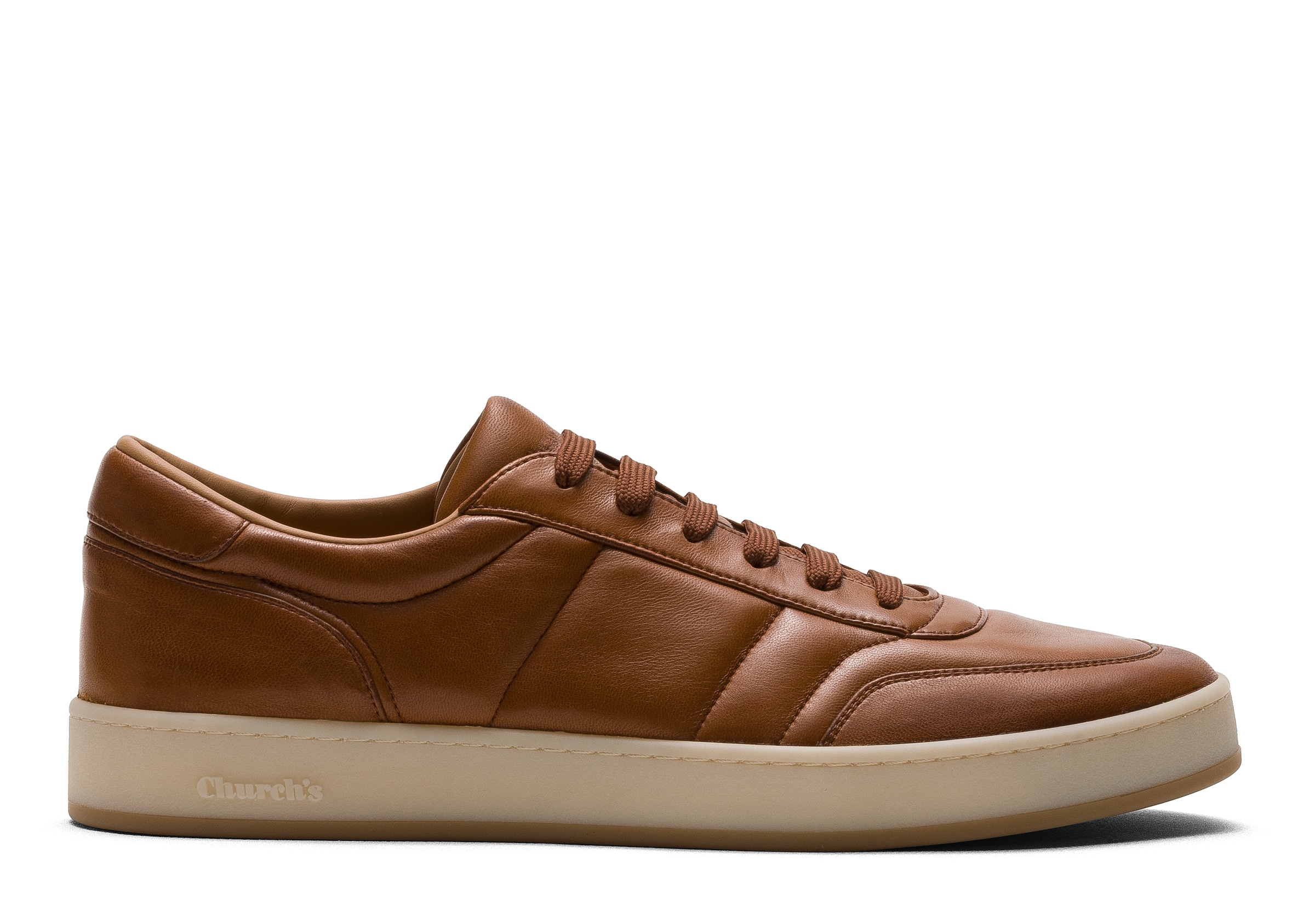 Church Nappa Leather Sneaker, Man, Tan, Size 6
