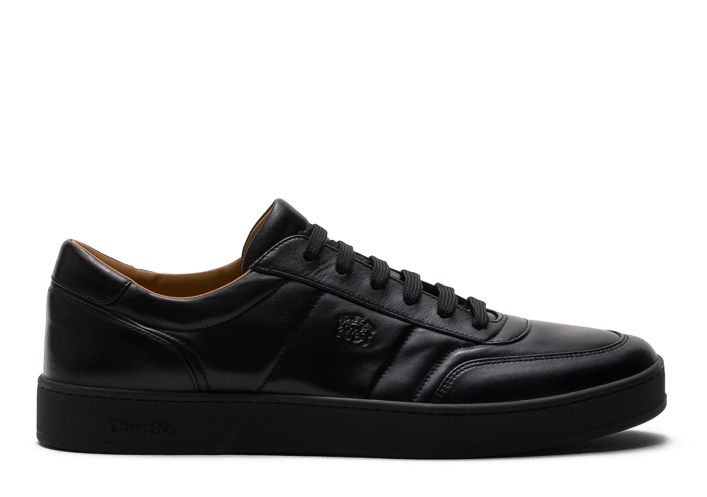 Church Nappa Leather Sneaker, Man, Black, Size 10,5