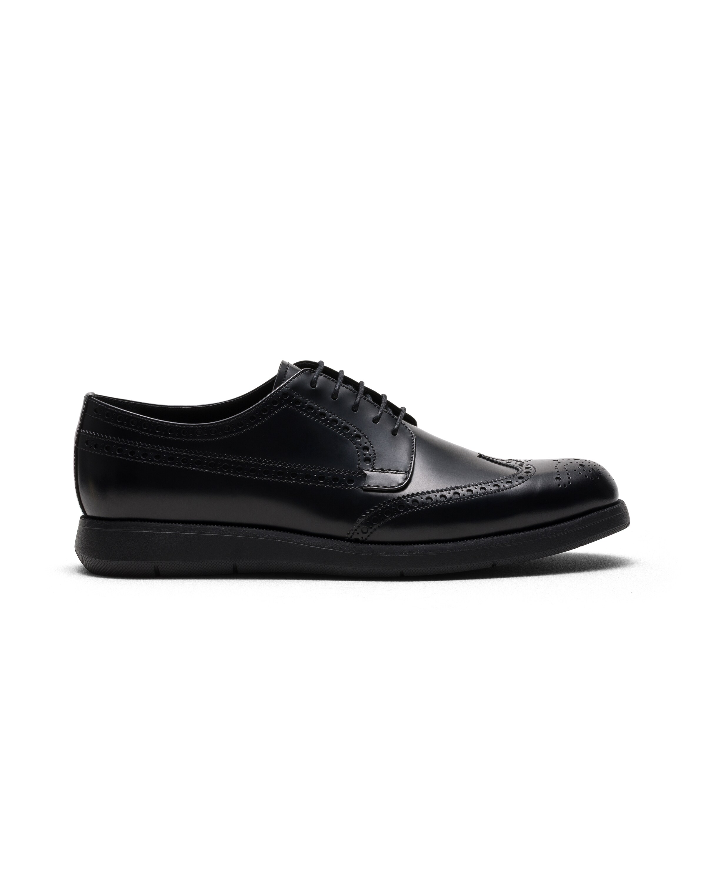 Church Roadrunner Polished Fumé Leather Derby Brogue, Man, Black, Size 6,5