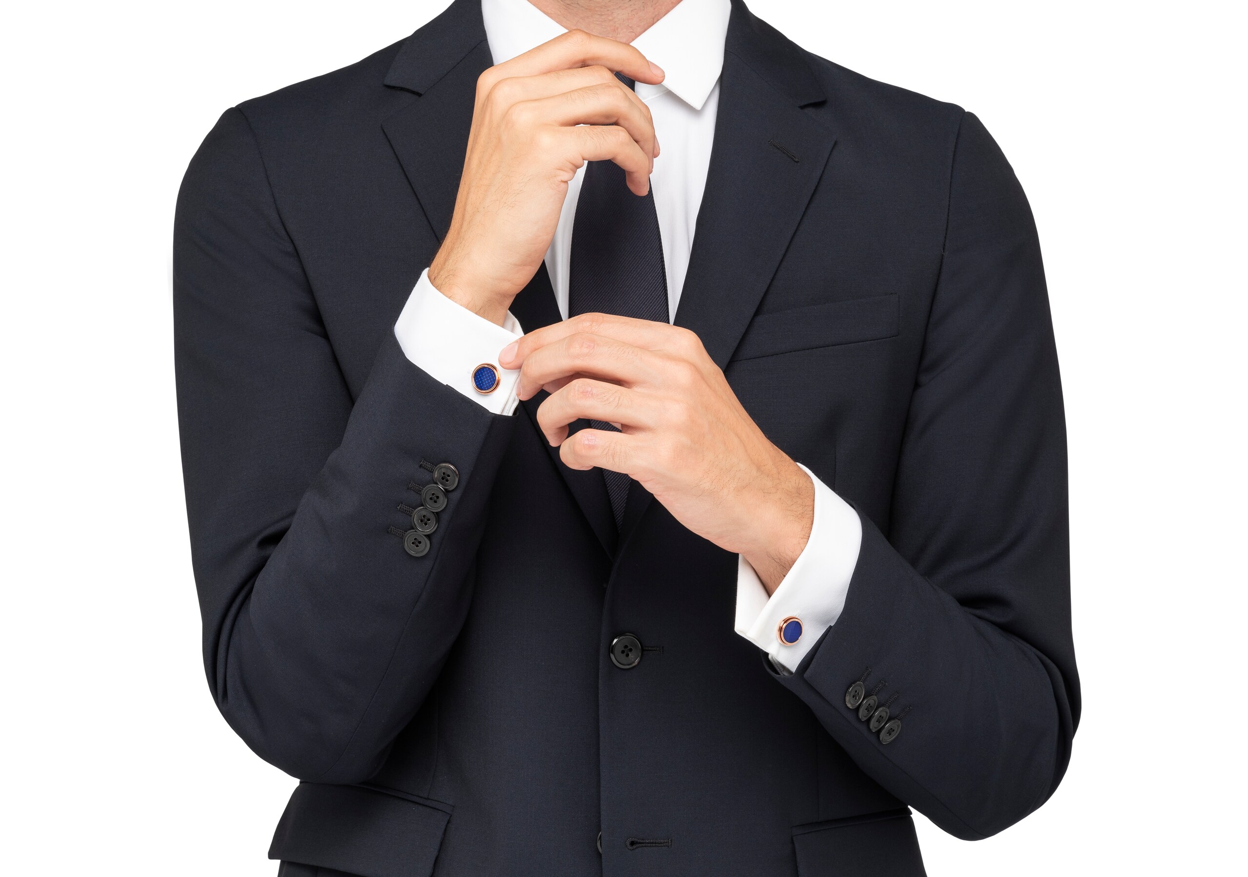 Step cufflinks round Church's Étape Boutons De Manchette Rond Rose