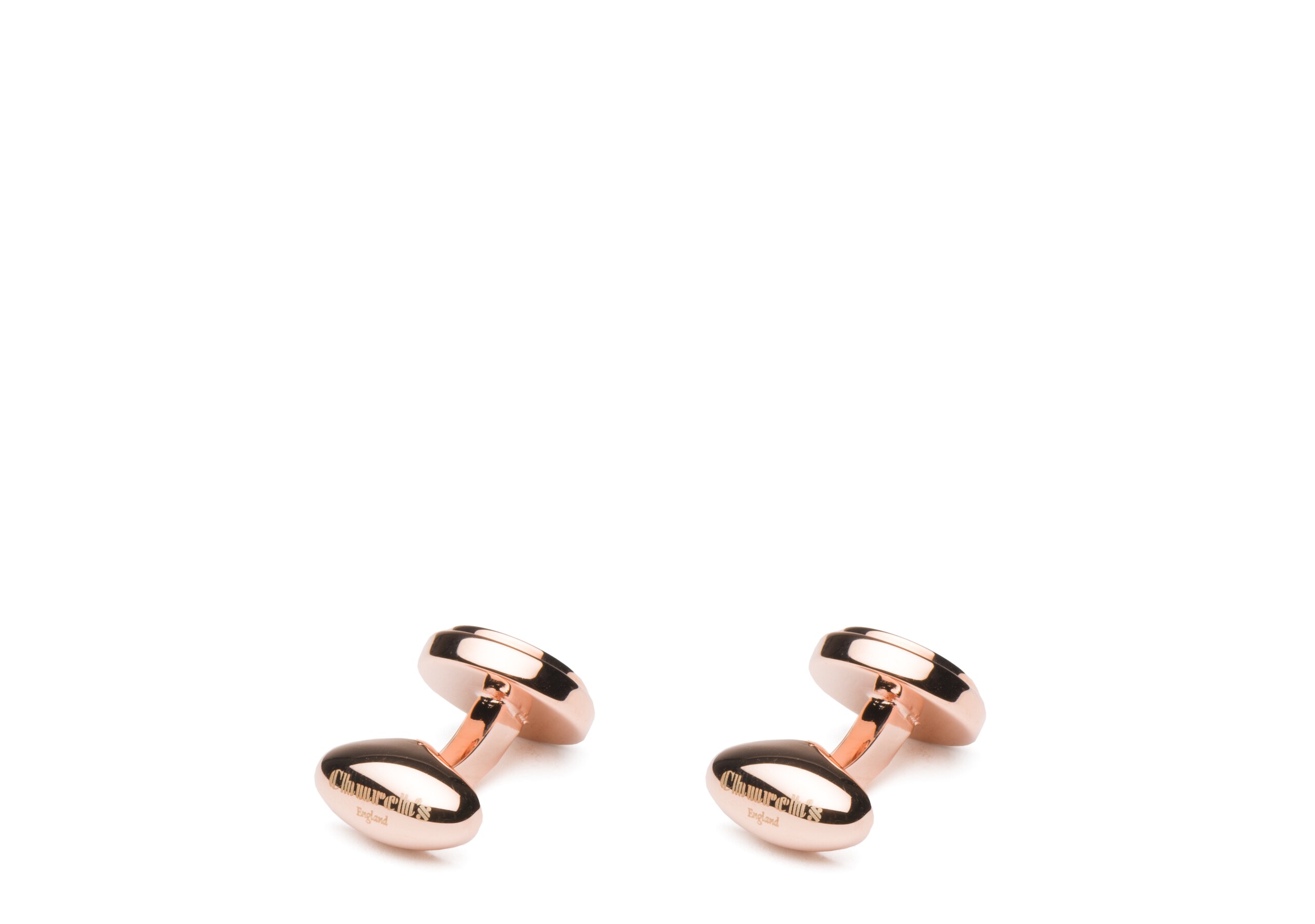 Step cufflinks round Church's Étape Boutons De Manchette Rond Rose