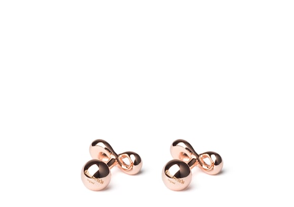 Church's Infinity cufflink Rose Gold Plated Infinity Knot Rose gold