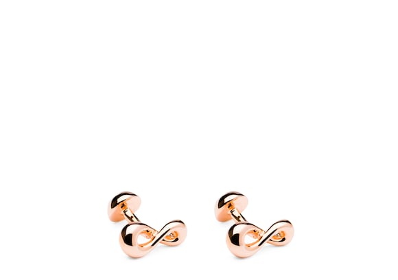 Church's Infinity cufflink Rose Gold Plated Infinity Knot Rose gold
