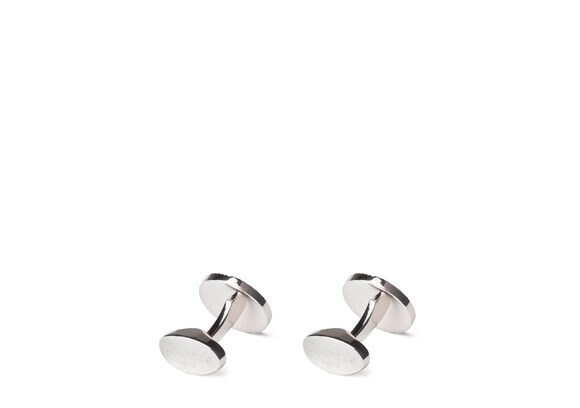 Church's Strata cufflink Rhodium Plated Textured Silver