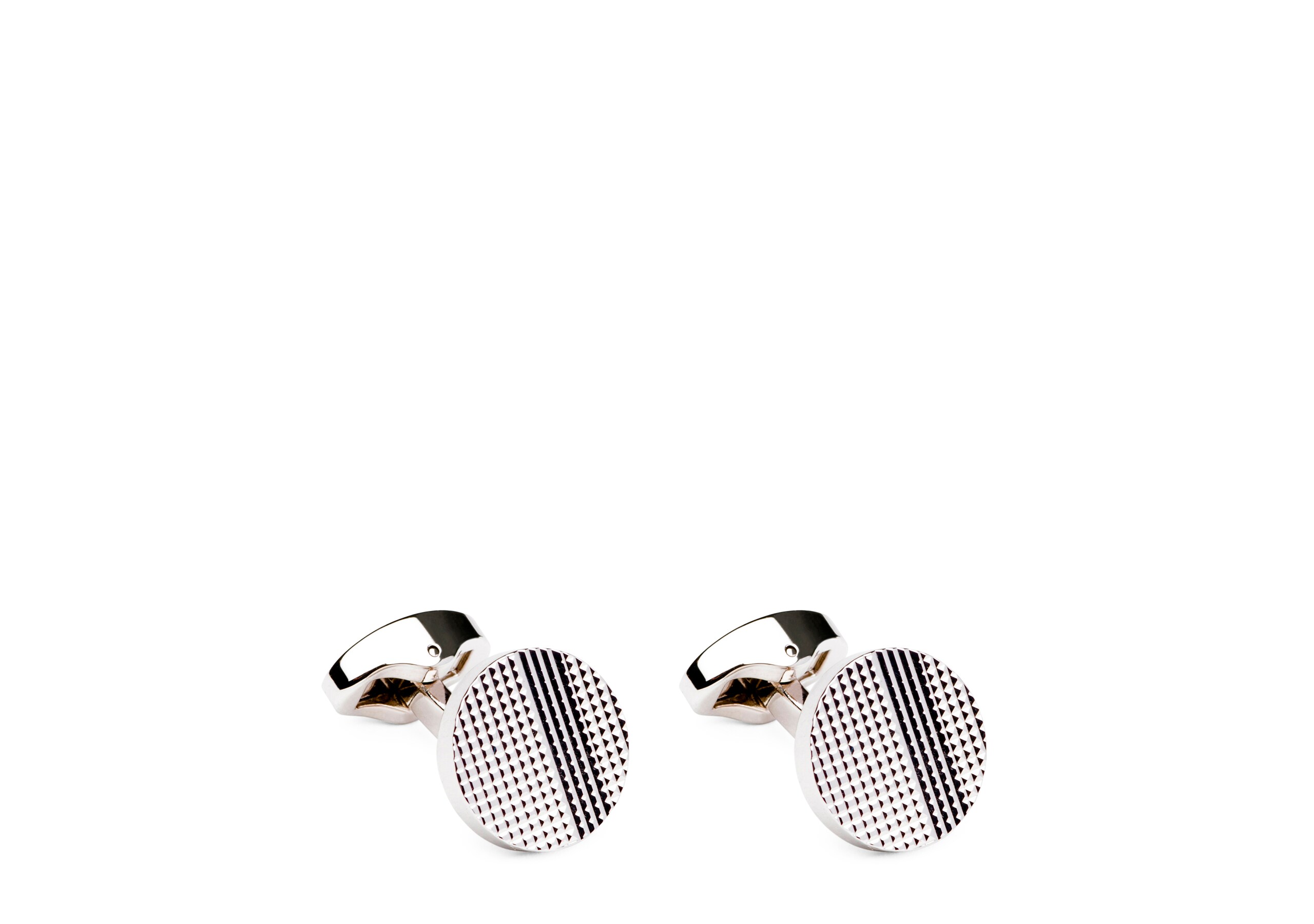 Strata cufflink Church's Rhodium Plaqué Texturé Or/argent