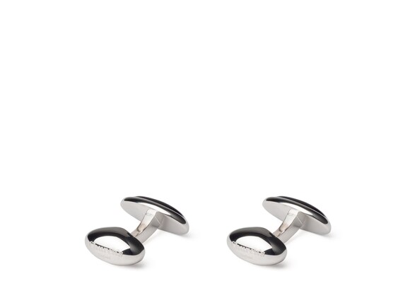 Church's Oval pumice cufflink Pumice & Rhodium Plated Oval Blue