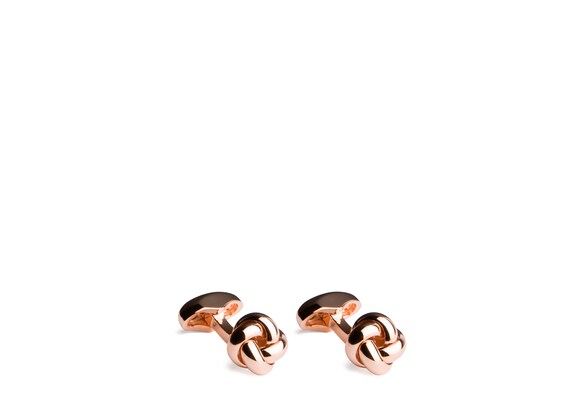 Church's Knotted cufflink Rhodium Plated Knot Rose gold