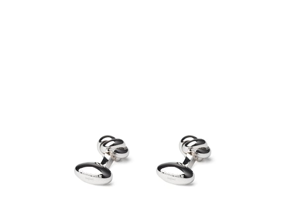 Church's Knotted cufflink Rhodium Plated Knot Silver
