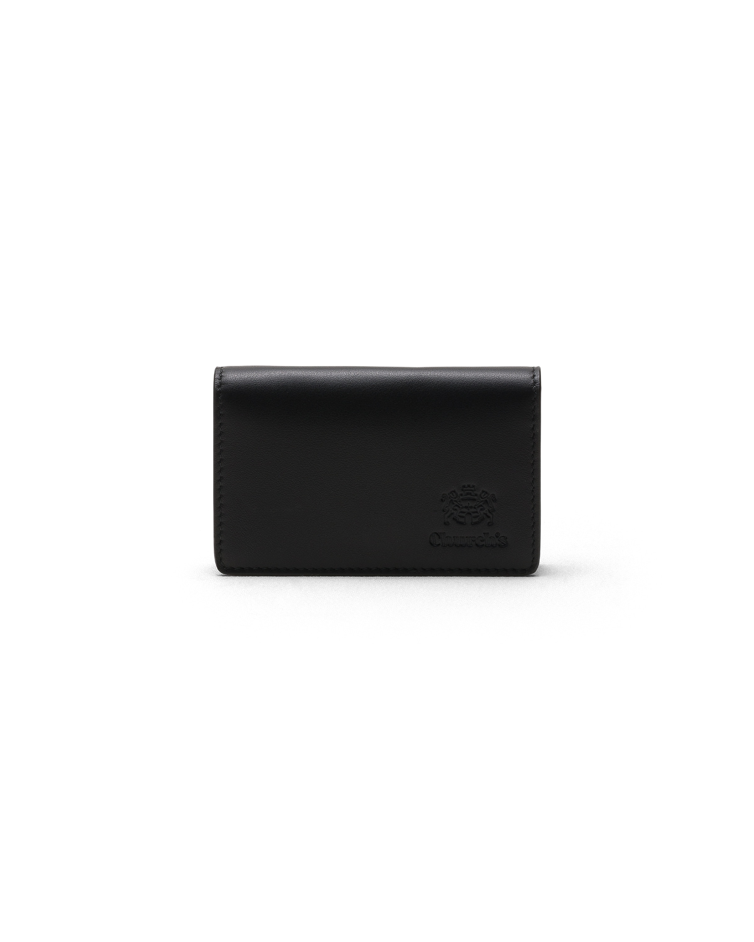 Church Soft Calfskin Card Holder, Man, Black