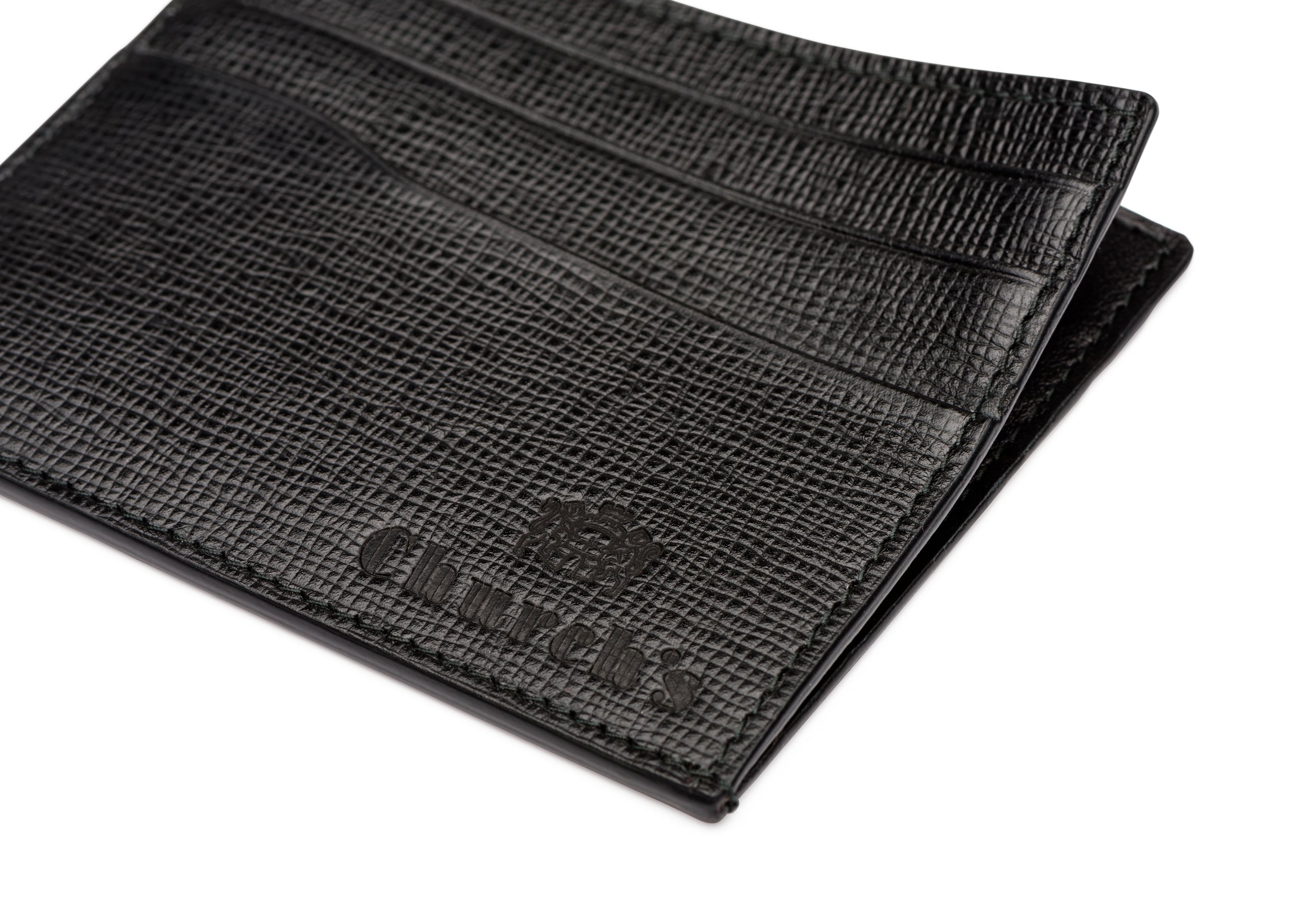 Card holder Church's Porte-cartes 6 cartes en cuir St. James Noir