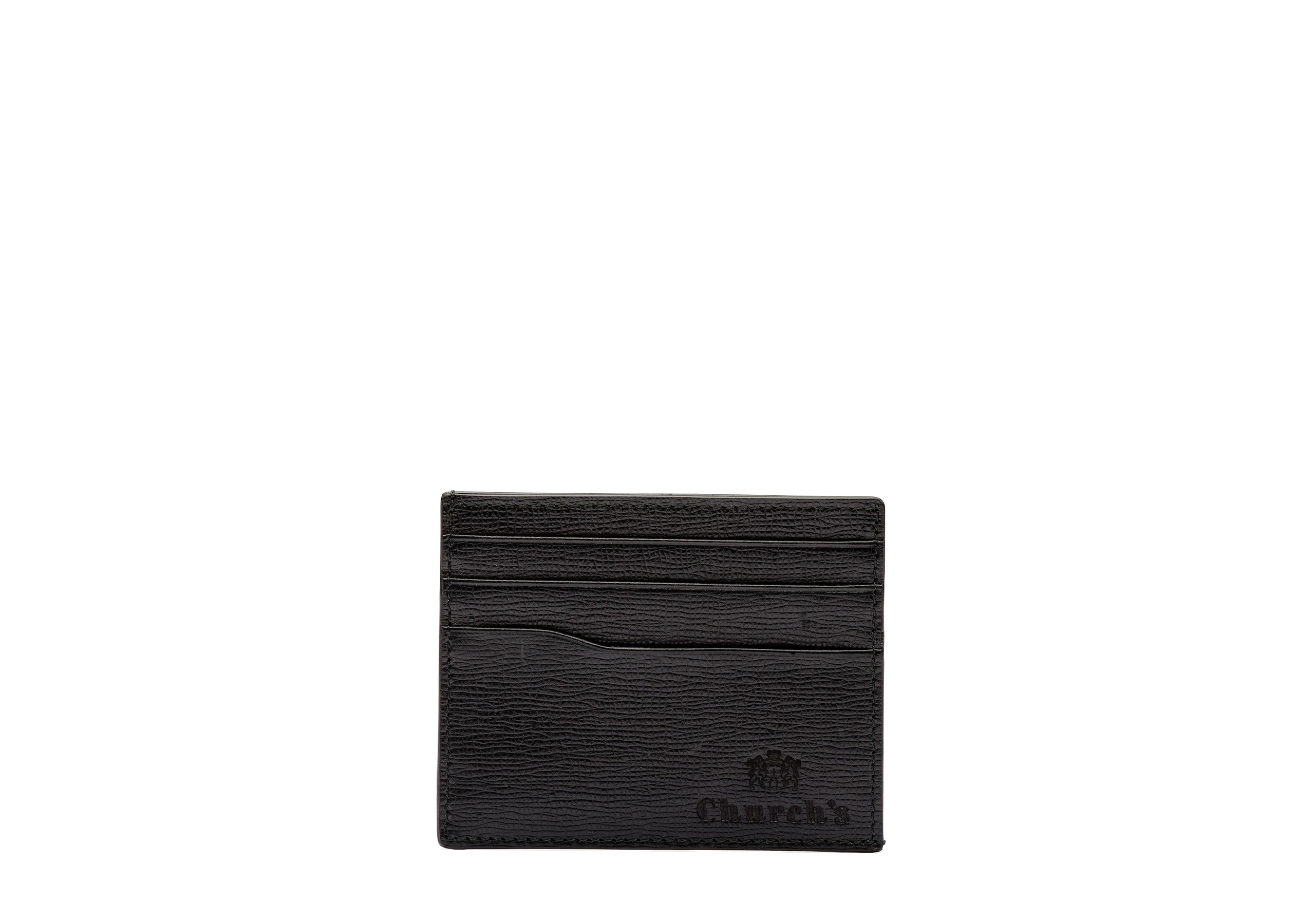 Card holder Church's Porte-cartes 6 cartes en cuir St. James Noir