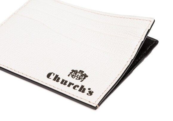 Church's Card holder St James Leather 6 Card Holder Chalk white/black