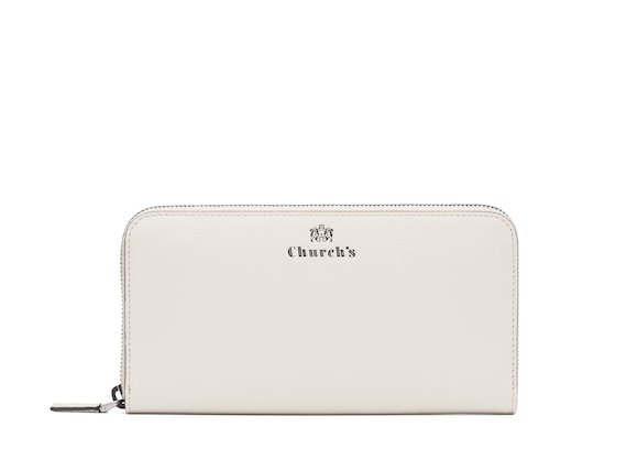 Church's  Portefeuille continental en cuir St. James Blanc craie/noir p