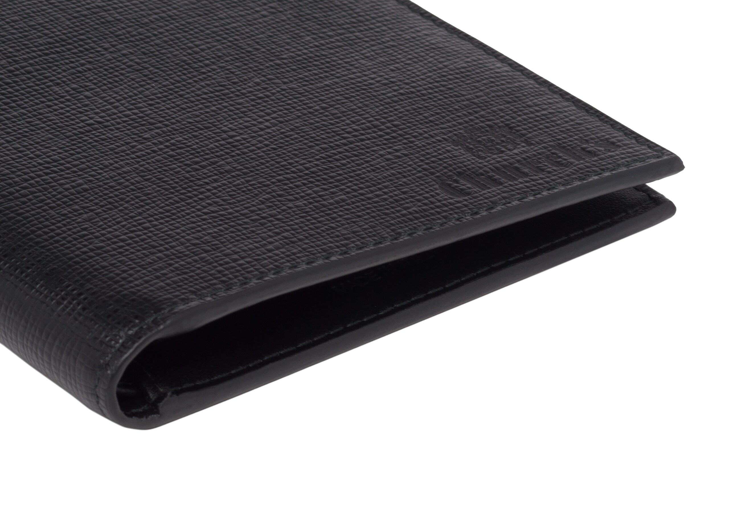 Billfold wallet Church's Portefeuille 8 cartes en cuir St. James Noir
