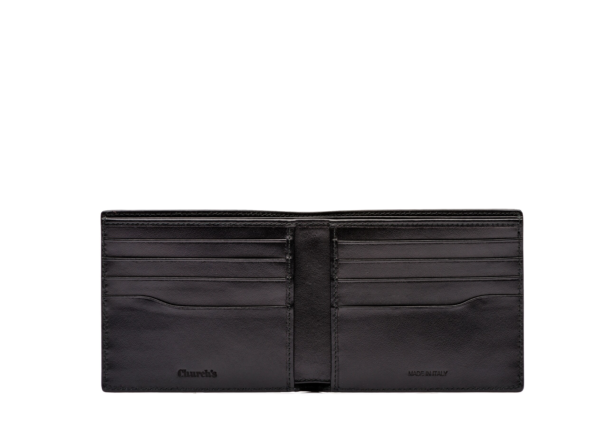 Billfold wallet Church's Portefeuille 8 cartes en cuir St. James Vert
