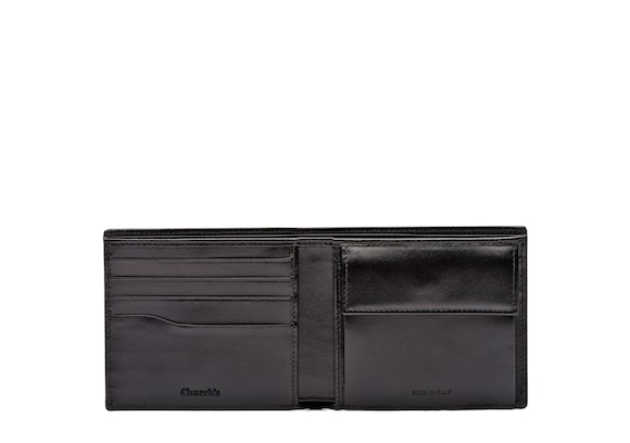 Church's Billfold coin wallet St James Leather 4 Card & Coin Wallet Black